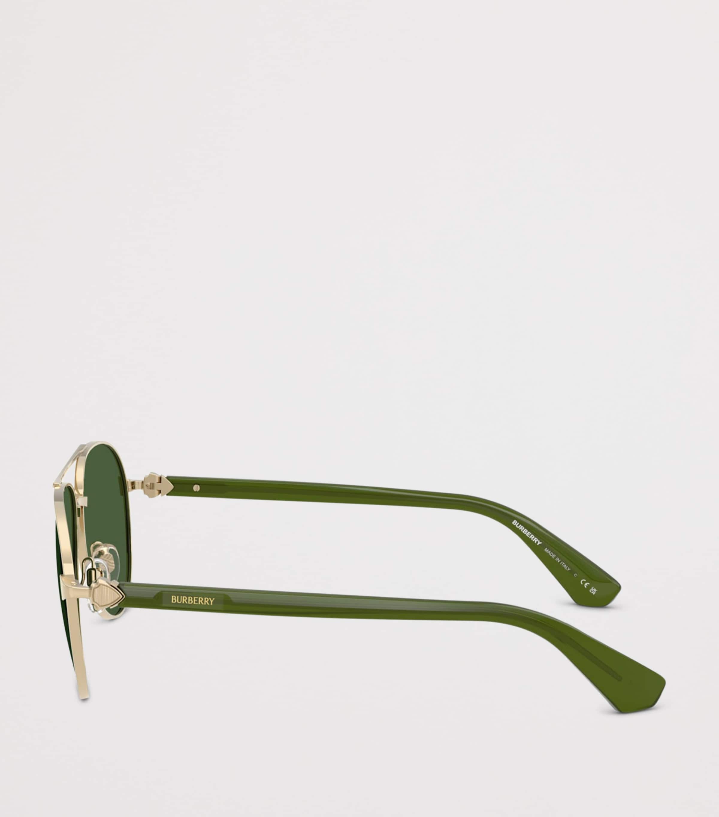 Burberry Metal BE3167 Pilot Sunglasses Gold Image 3