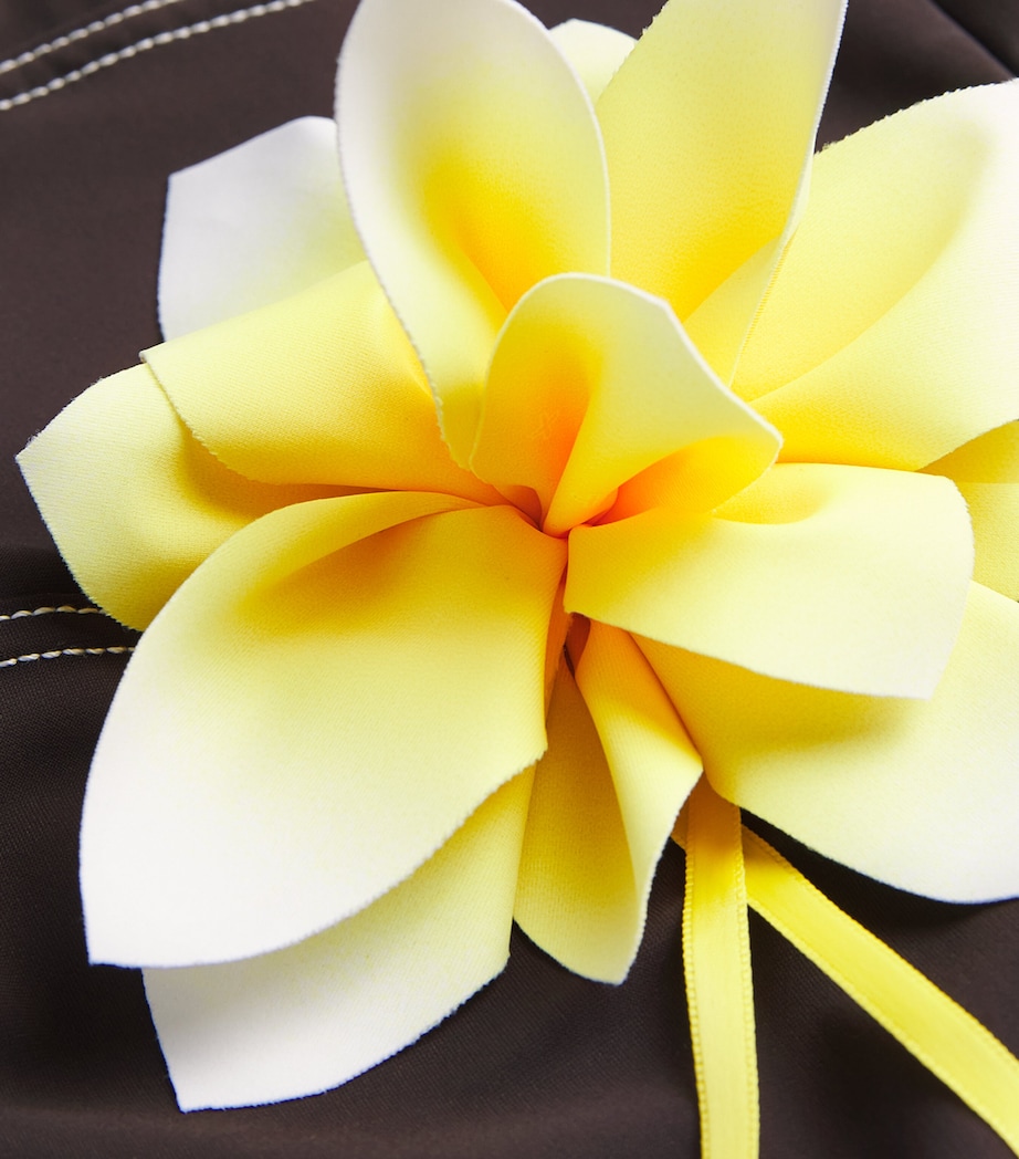 Floral Corsage Swimsuit DEEP CHOCOLATE Image 4