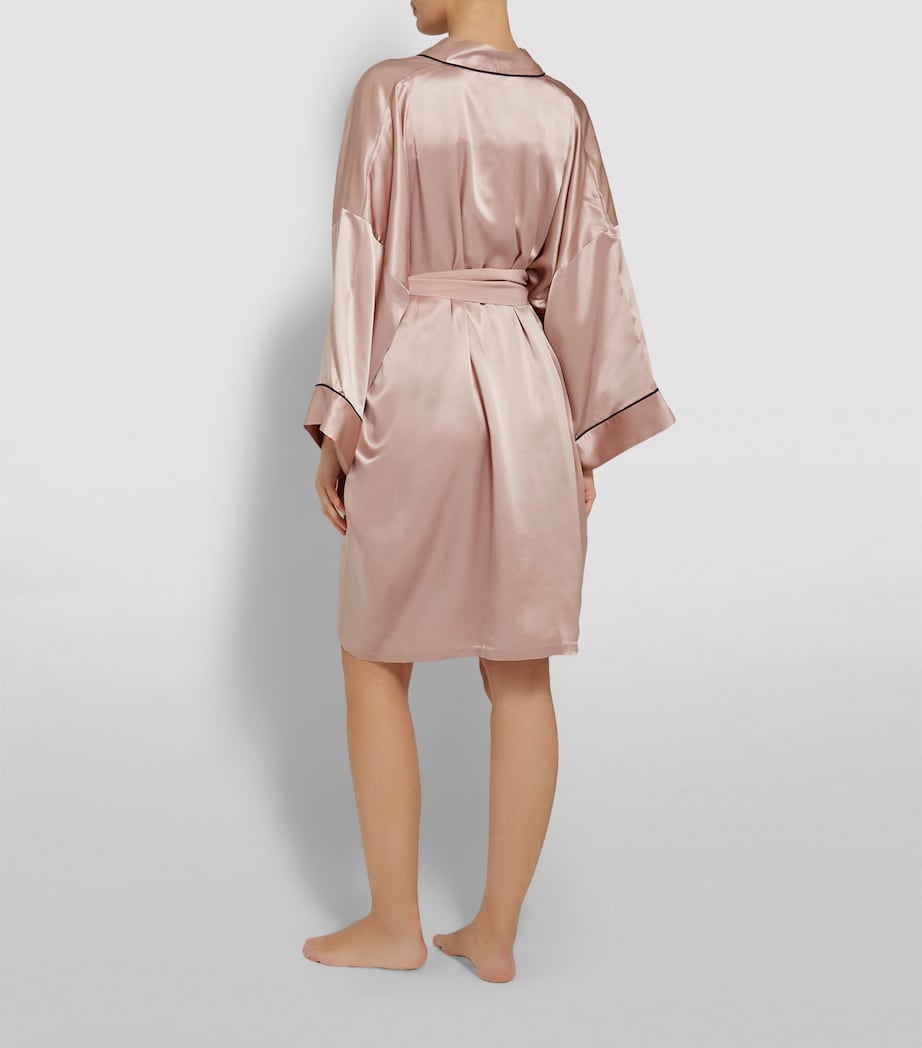 Mimi Silk Robe OYSTER IVORY Image 3