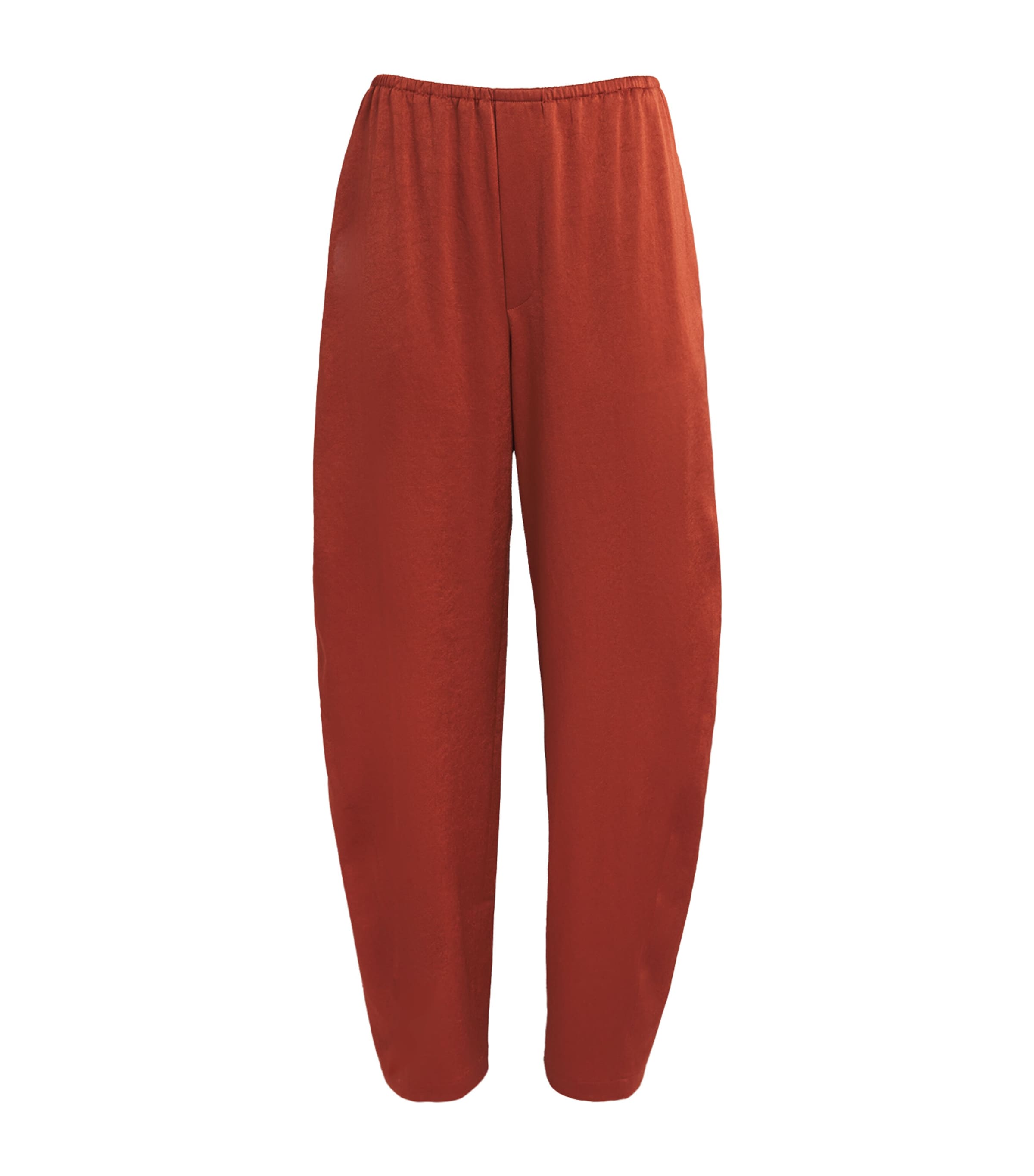 Nanushka Womens Satin Zolea Wide-Leg Trousers Rouge Image 1