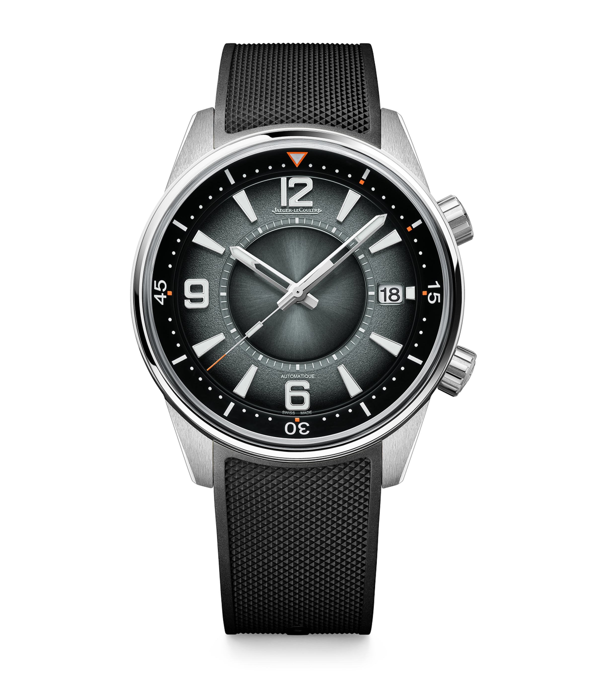 Jaeger-lecoultre Stainless Steel Polaris Date Watch In Metallic