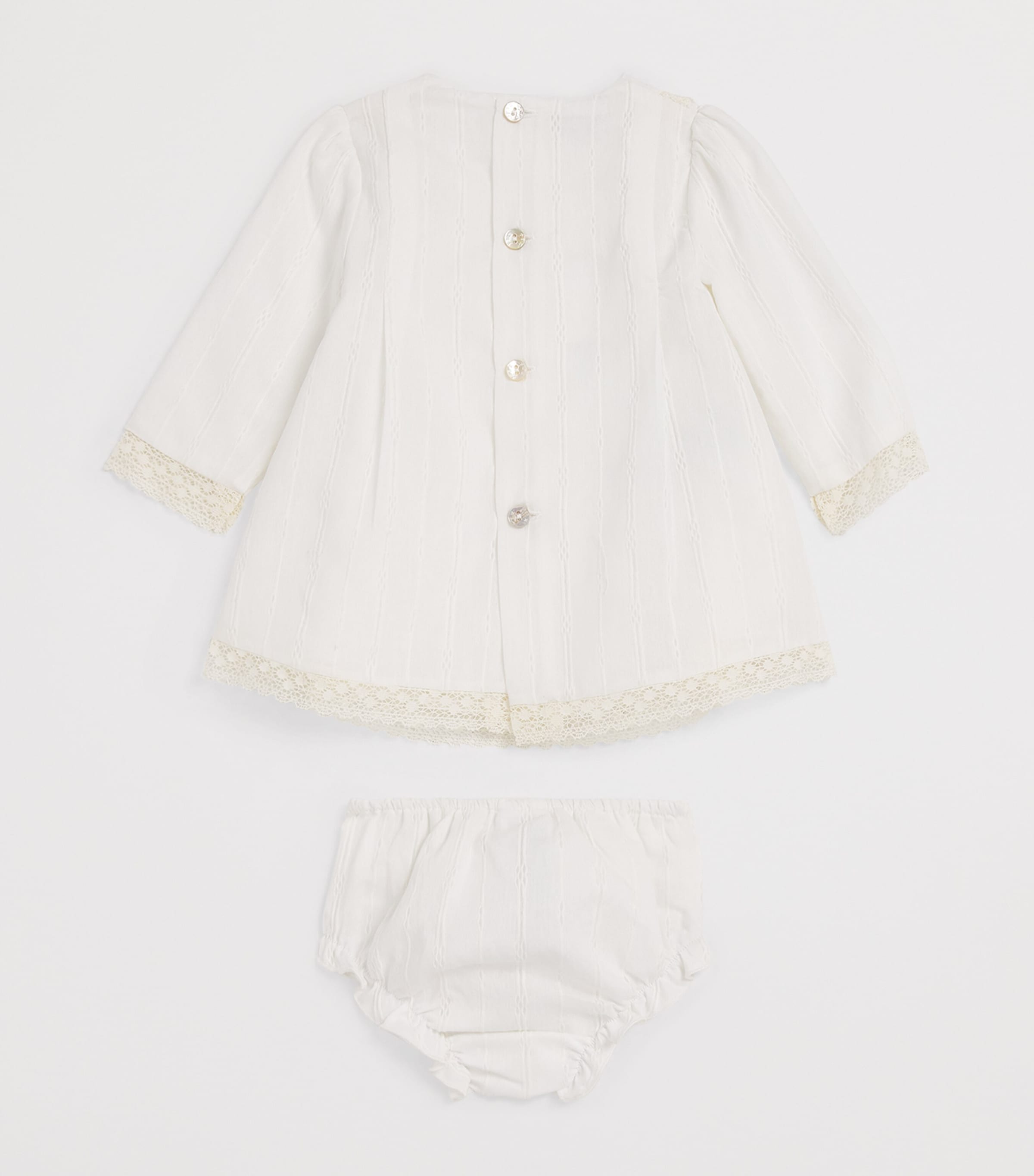 Cotton-Blend Lace Dress and Bloomers Set (1-24 Months) 60 T2020 Image 2