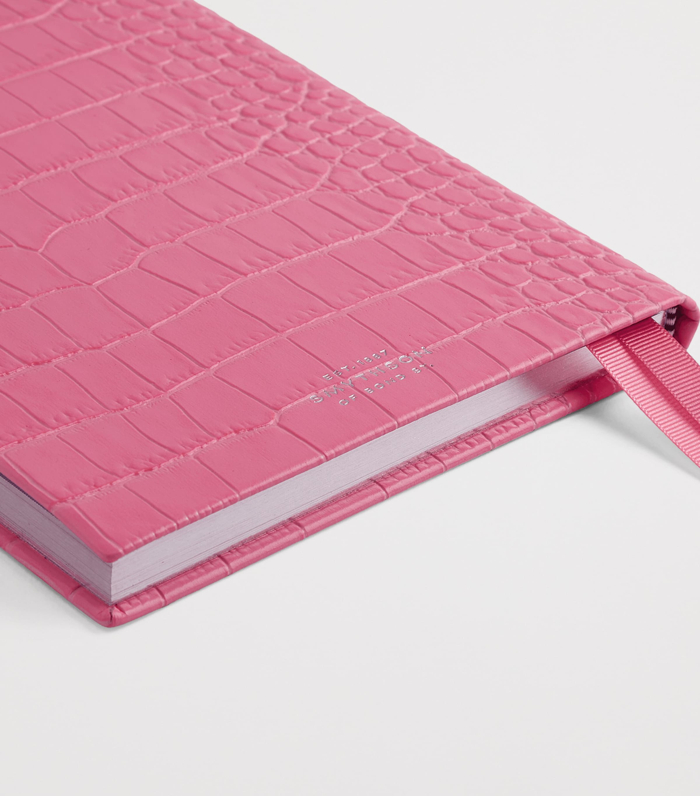 Smythson Leather Soho Weekly Diary 2027 Flamingo Image 6