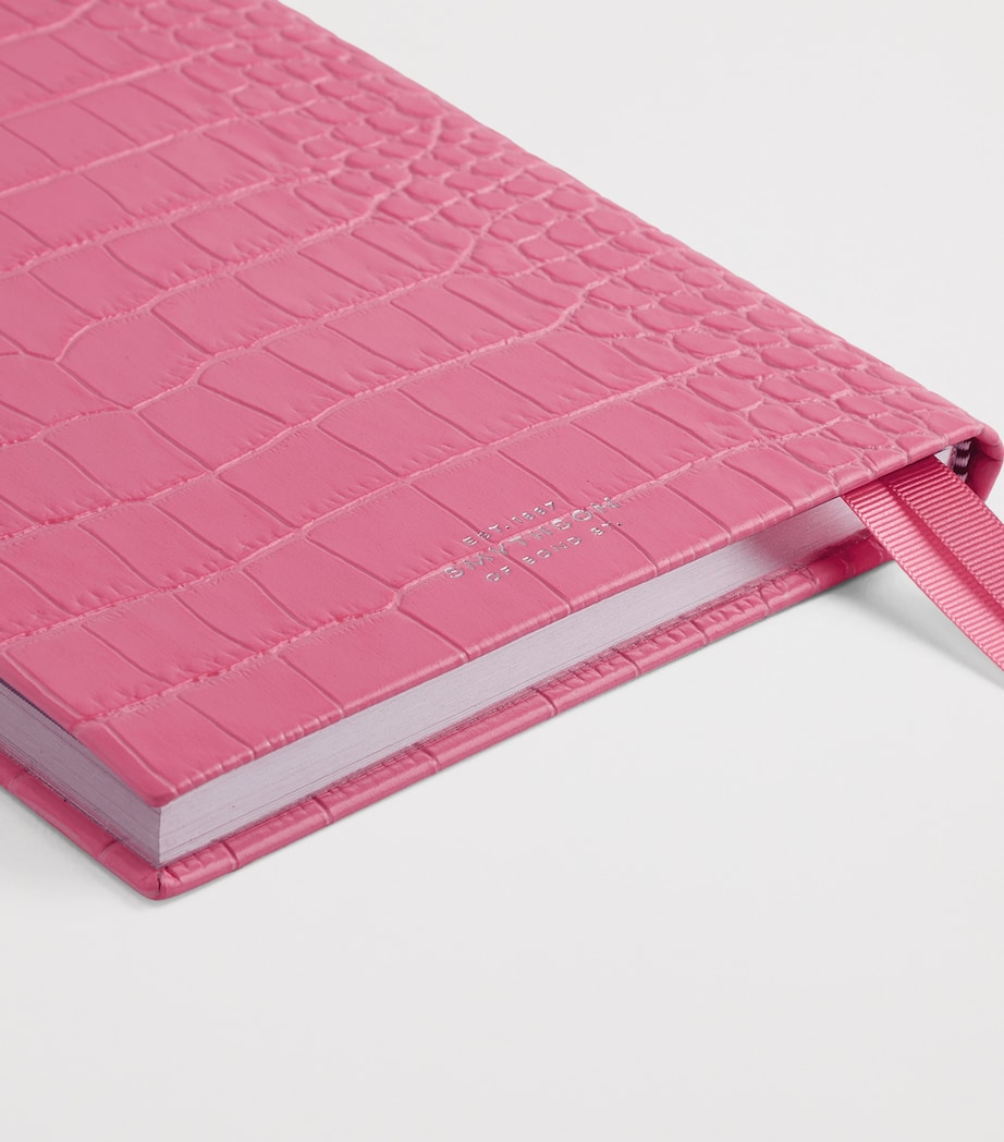 Smythson Leather Soho Weekly Diary 2027 Flamingo Image 6