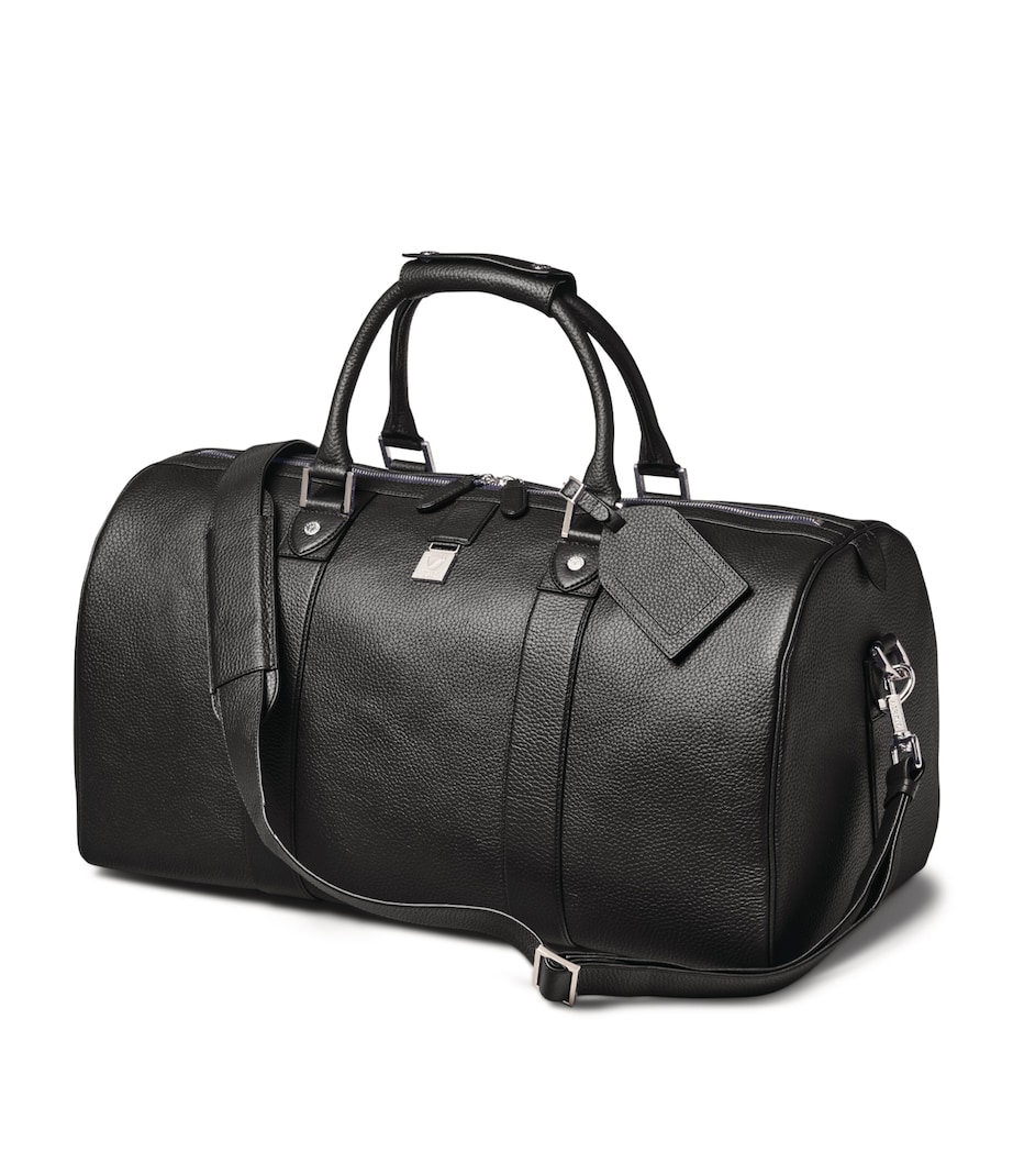 Leather Boston Holdall BLACK Image 1
