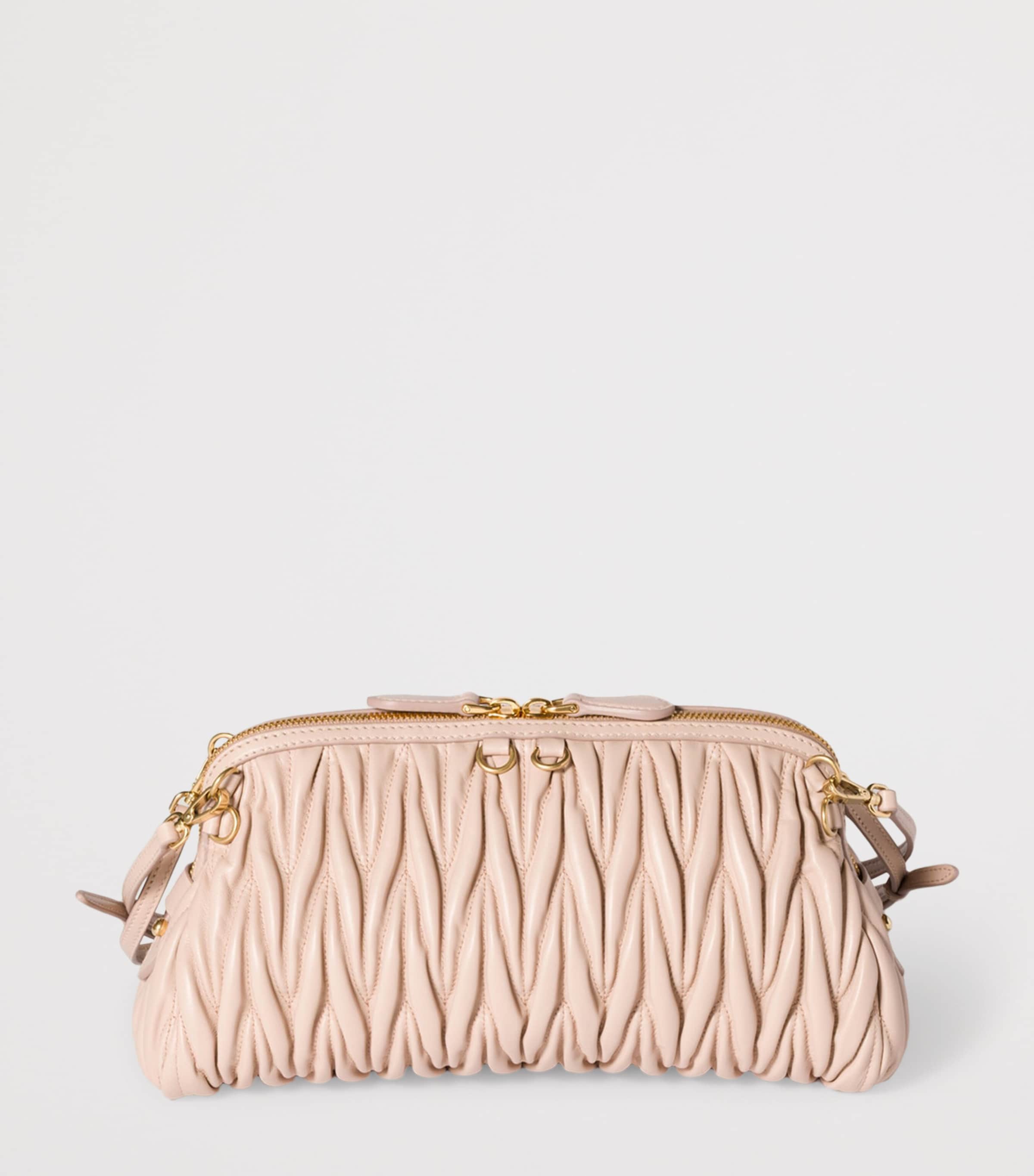 Matelassé Leather Clutch Bag F0236 Image 3