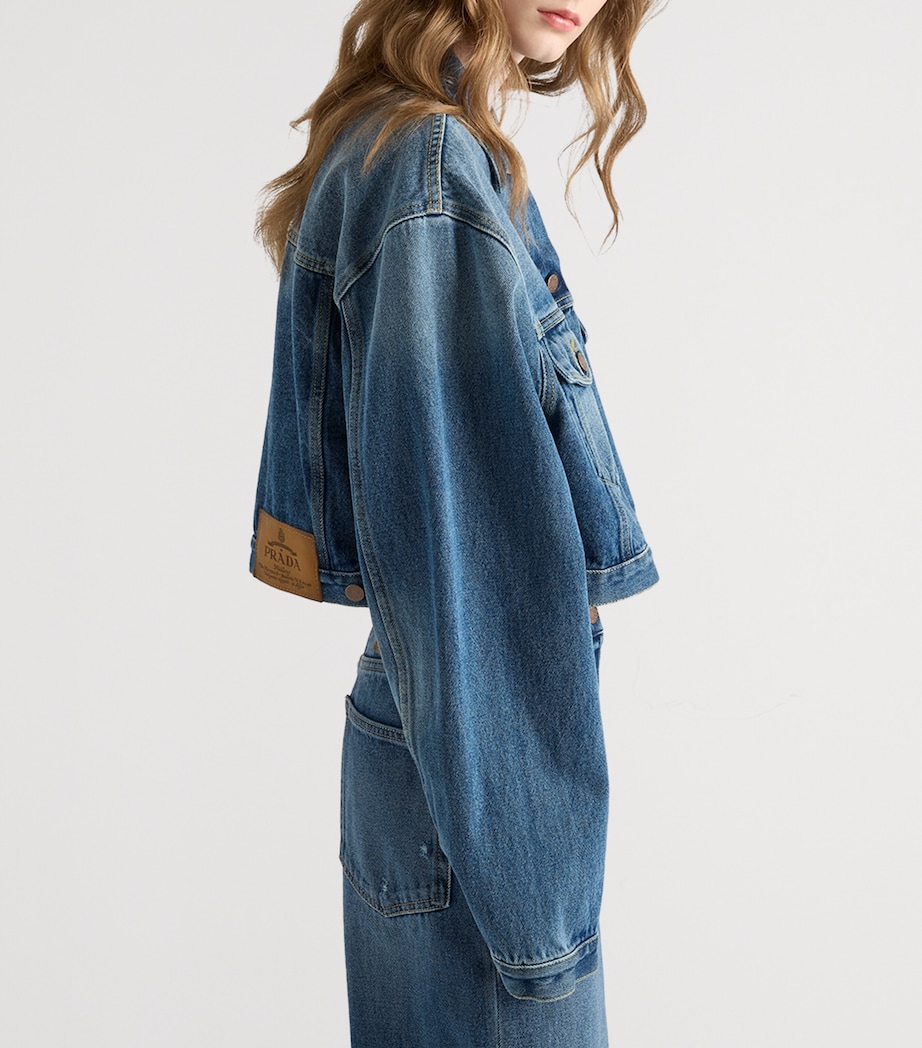 Cropped Denim Jacket F0V3N Image 4