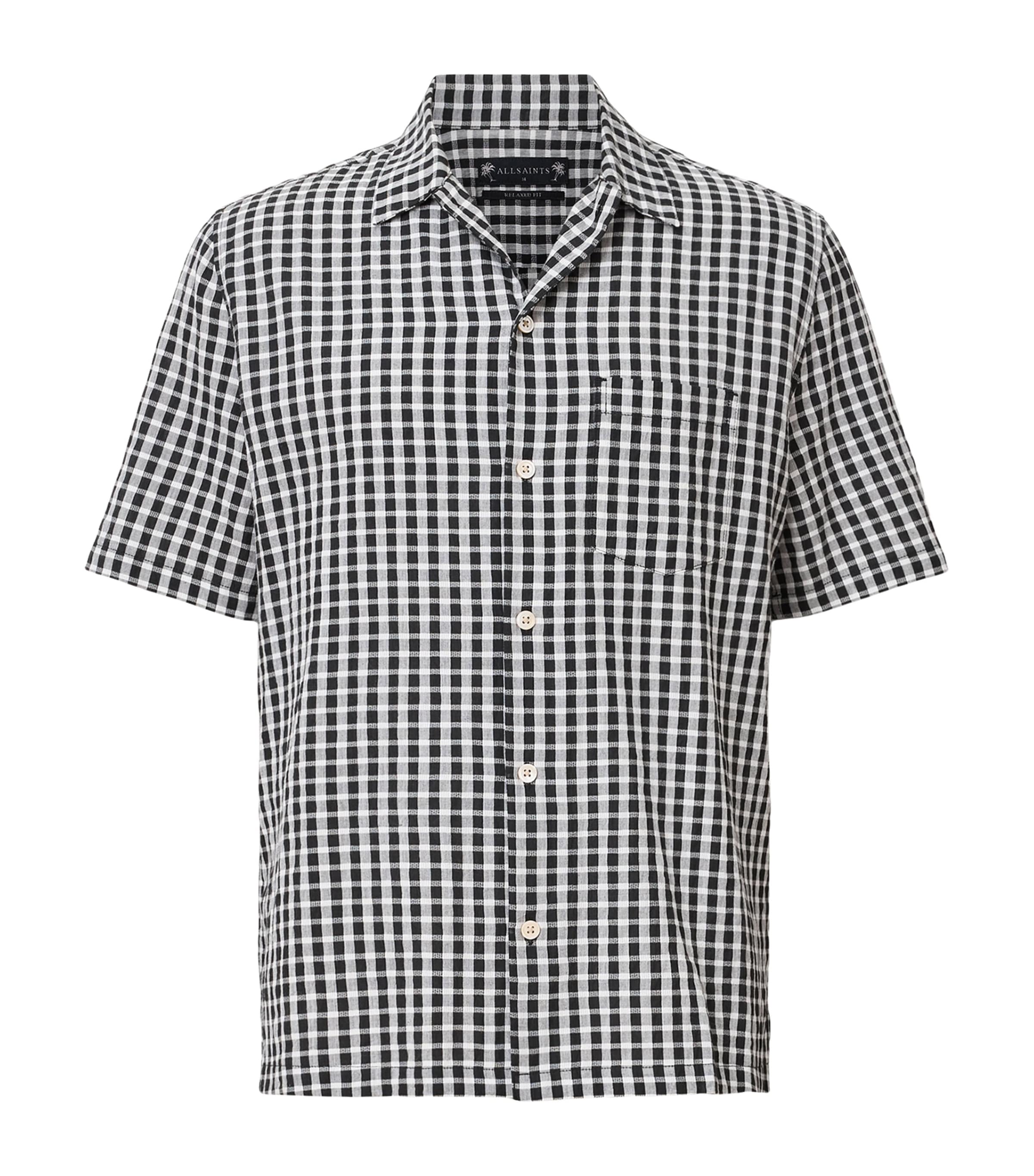 Shop Allsaints Organic Cotton Tawney Shirt In Black