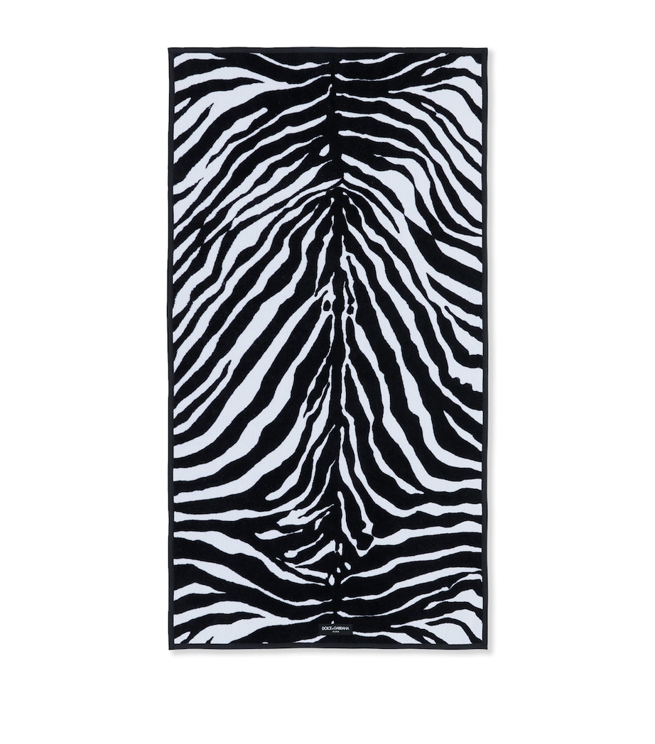 Cotton Zebra Print Hand Towel (60cm x 110cm) UZ003ZEBRA Image 2