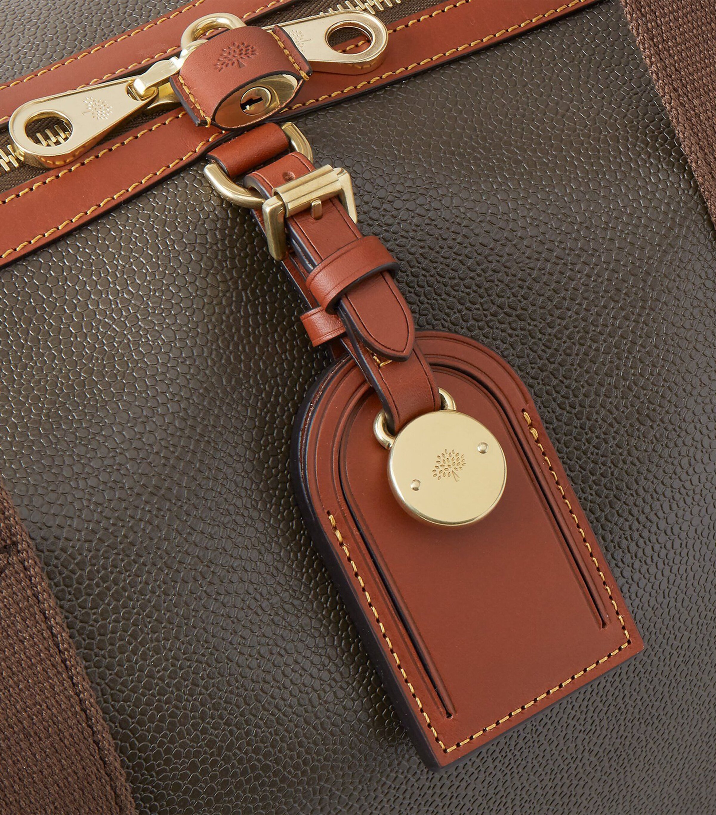 Medium Clipper Holdall MOLE-COGNAC Image 7