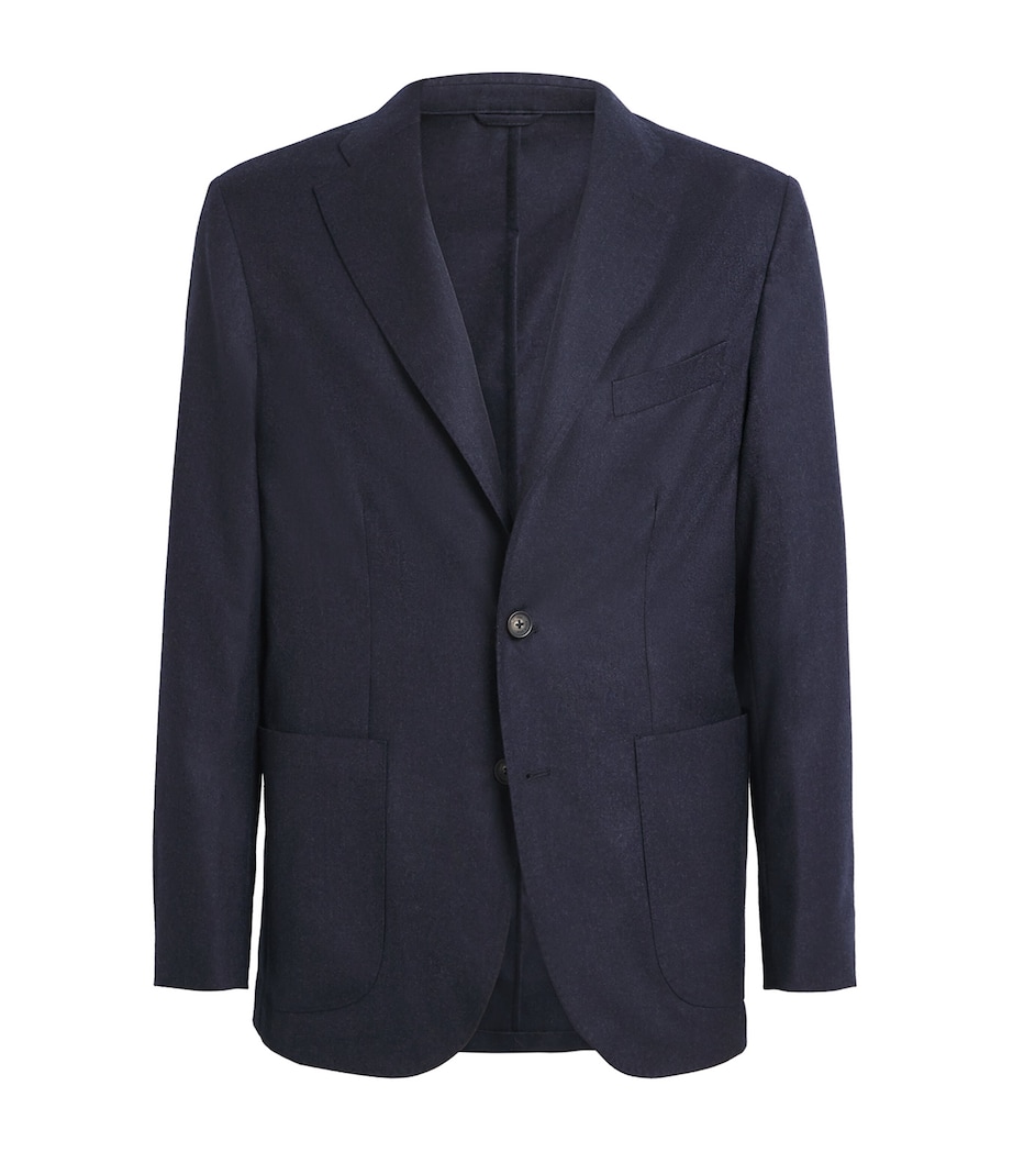 Wool Flannel Soft Blazer NAVY BLUE Image 1