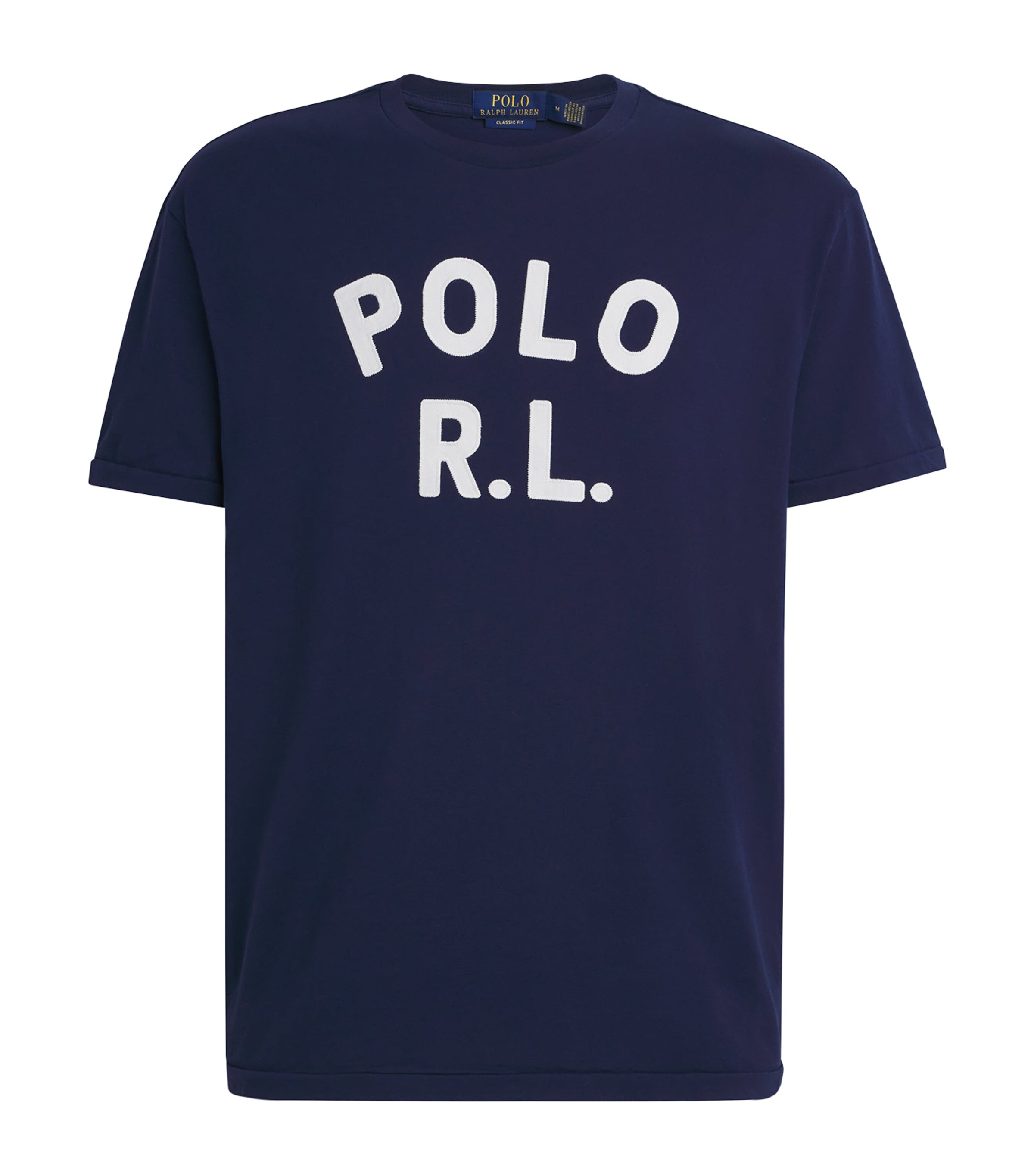 Polo Ralph Lauren Mens Cotton Logo Appliqué T-Shirt Newport Navy Image 1
