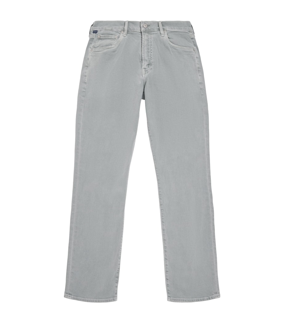 Citizens of Humanity Mens Elijah Straight Perform Jeans Sea Grey Image 1
