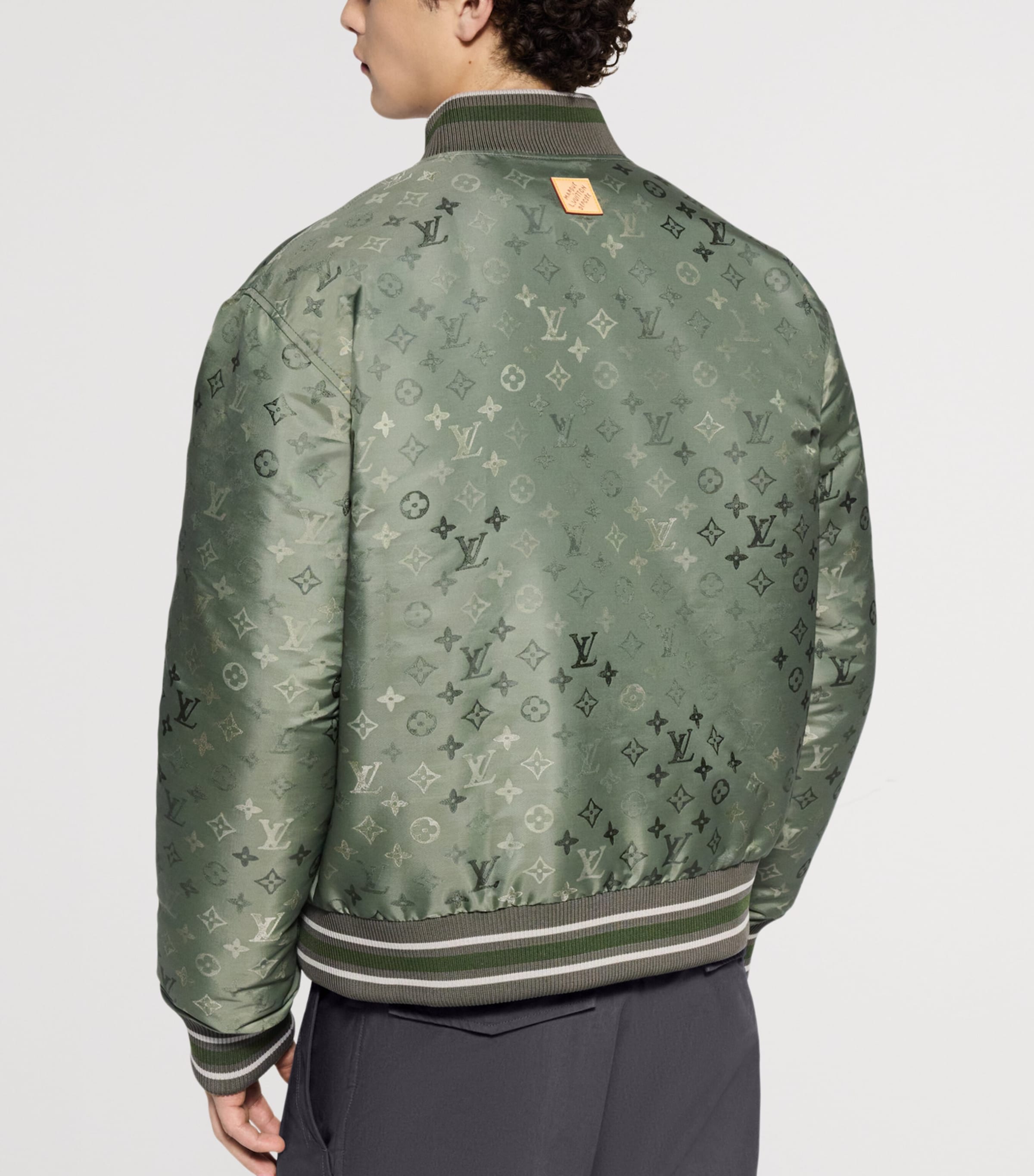 Monogram Bomber Jacket KHAKI GREEN Image 3