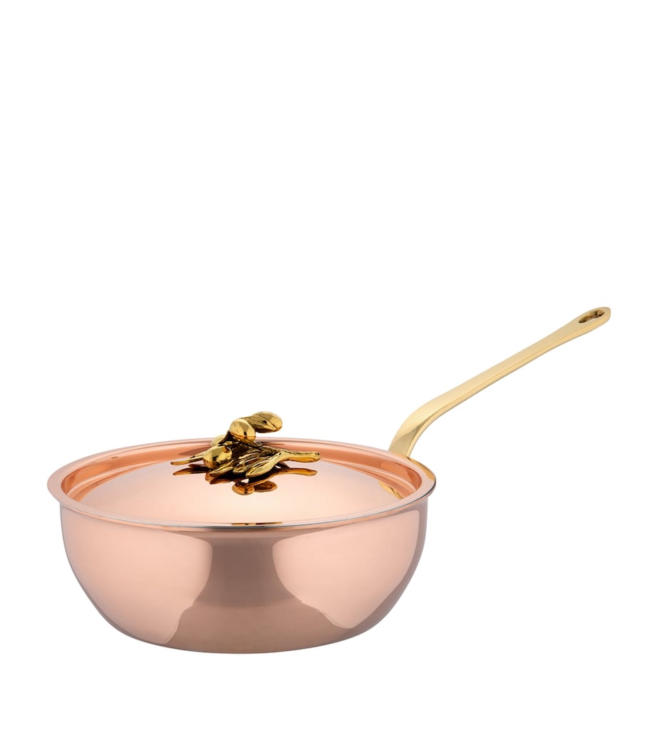 Ruffoni Copper Olivia Cupra Chef Pan with Lid (24cm) Copper Image 1