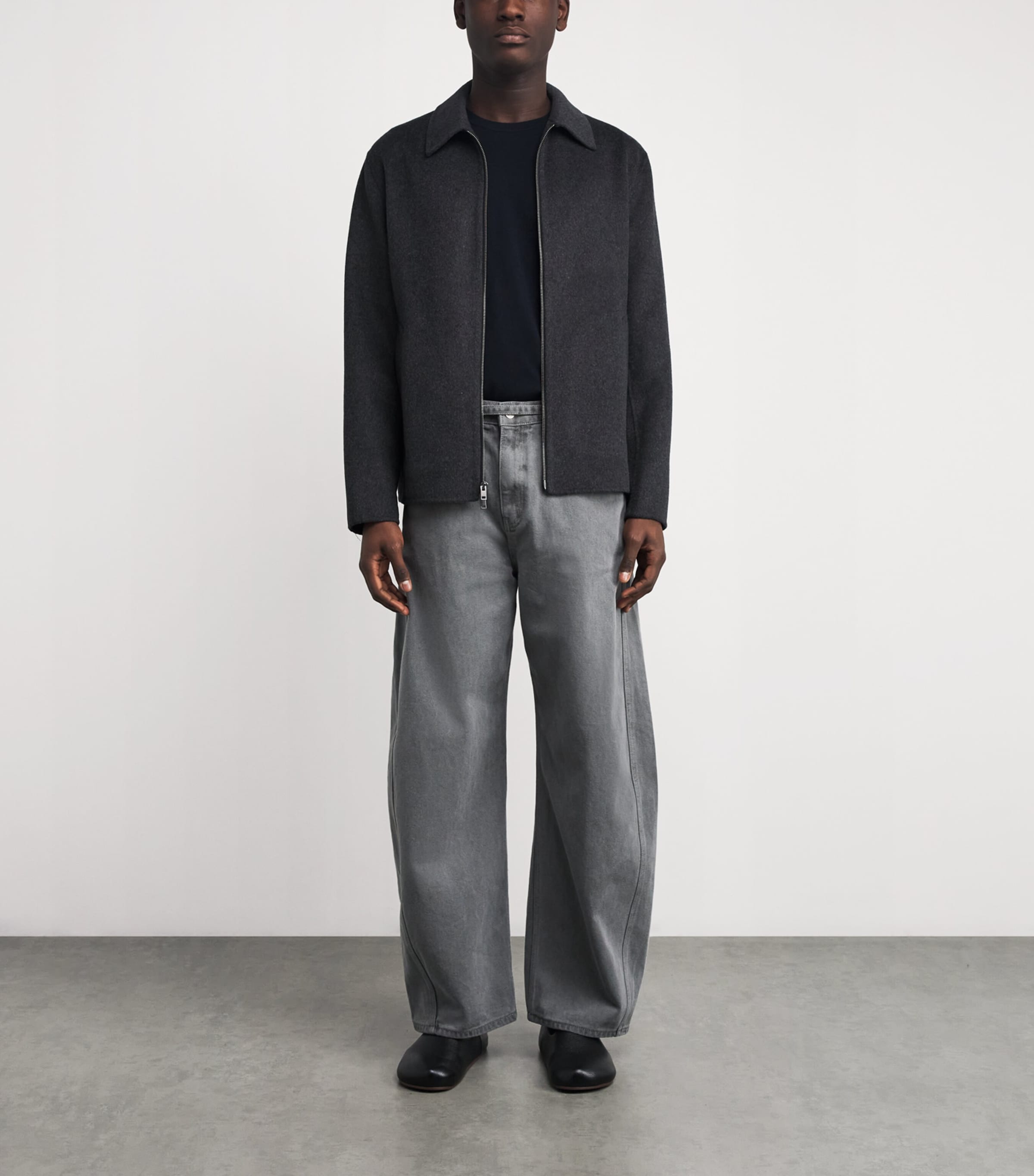 Merino Wool-Cashmere T-Shirt 403CBL COASTAL Image 2