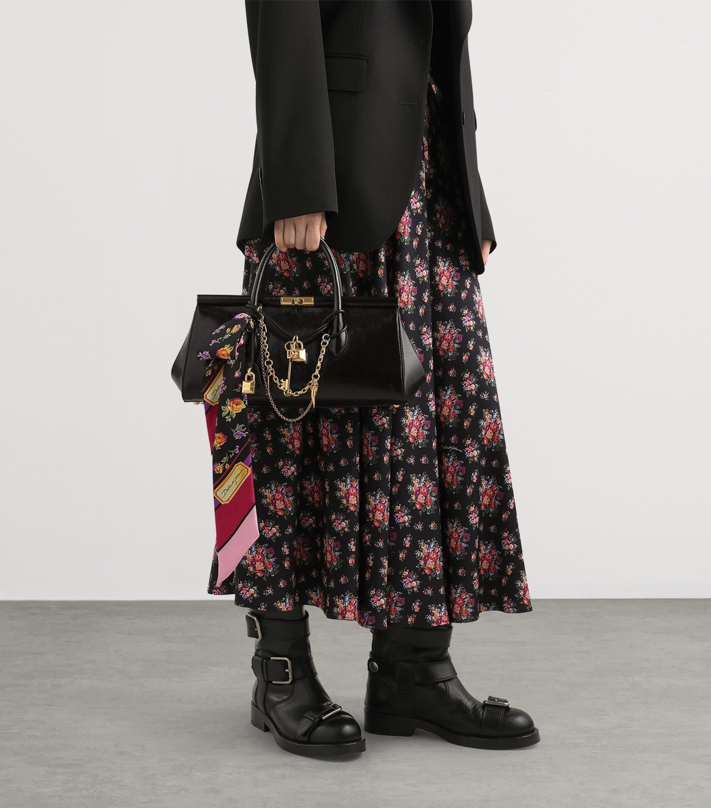 Calfskin Marlene Everyday Shoulder Bag 8I984-NERO/OTTO Image 2