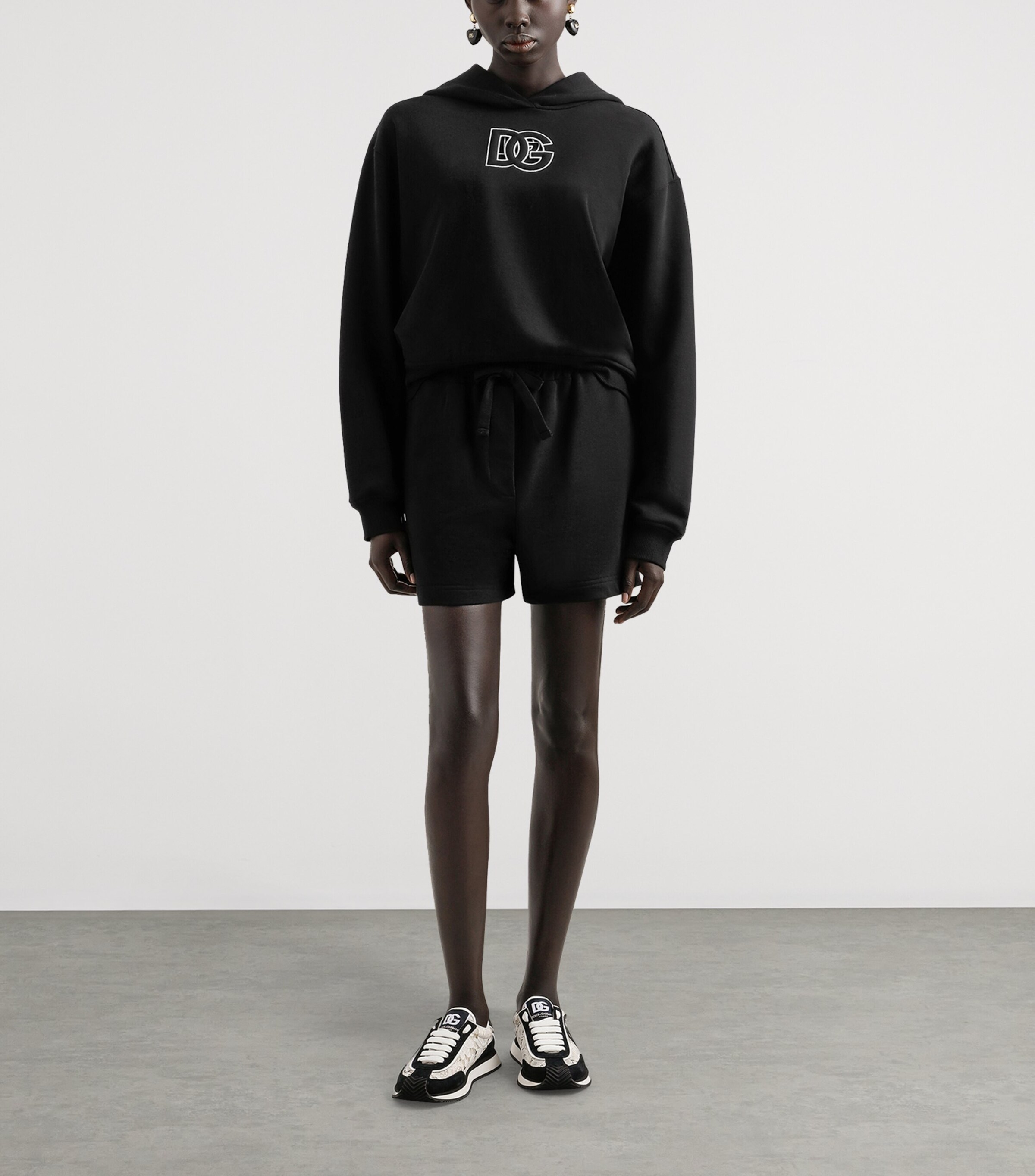 Cotton Logo Hoodie N0000-BLACK Image 2