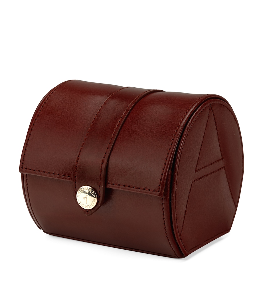 Leather Watch Roll BROWN Image 2