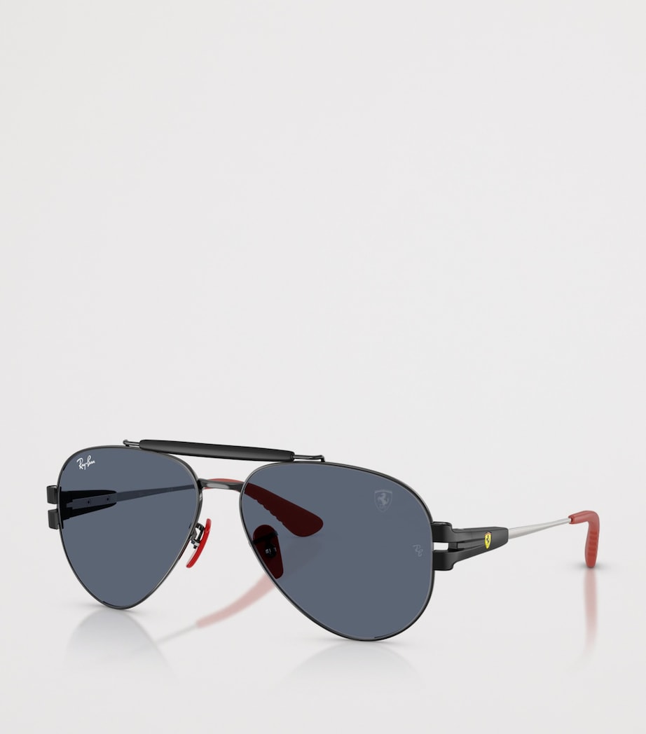 Ray-Ban RB3762M Scuderia Ferrari Collection Phantos Sunglasses Black Image 2