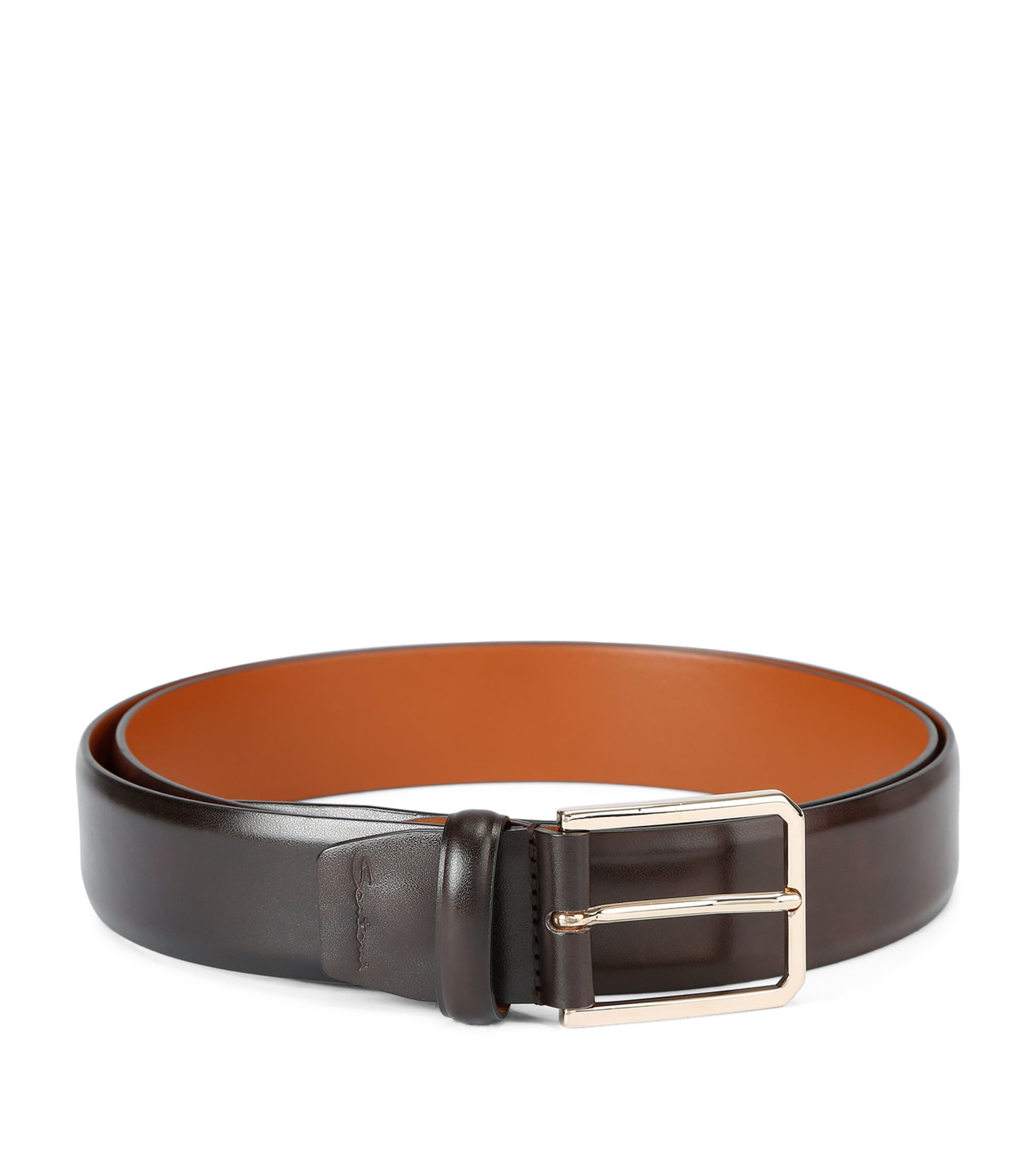 Leather Belt BROWN Image 1
