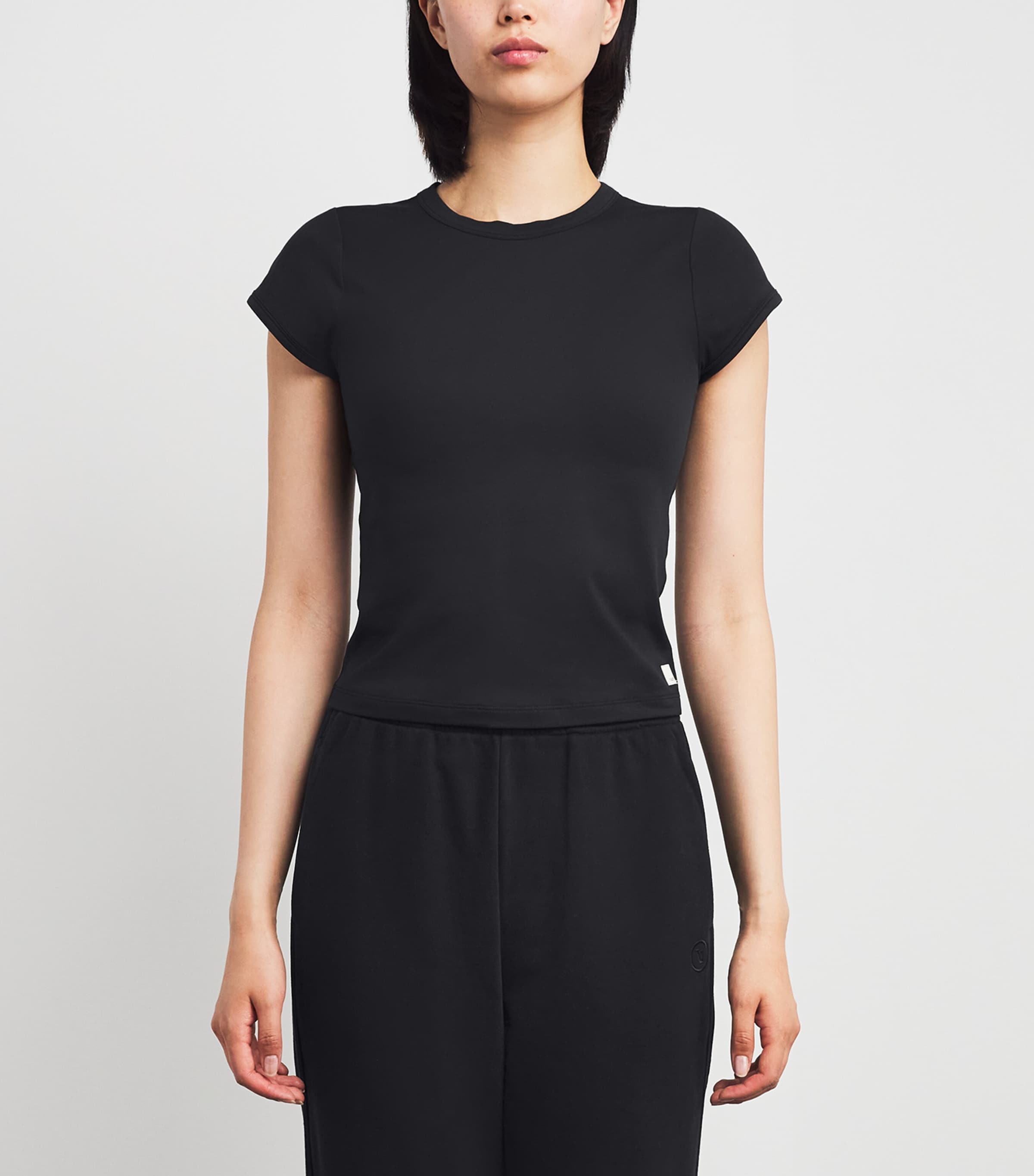 DreamKnit Halo Baby T-Shirt SBK SOLID BLACK Image 3