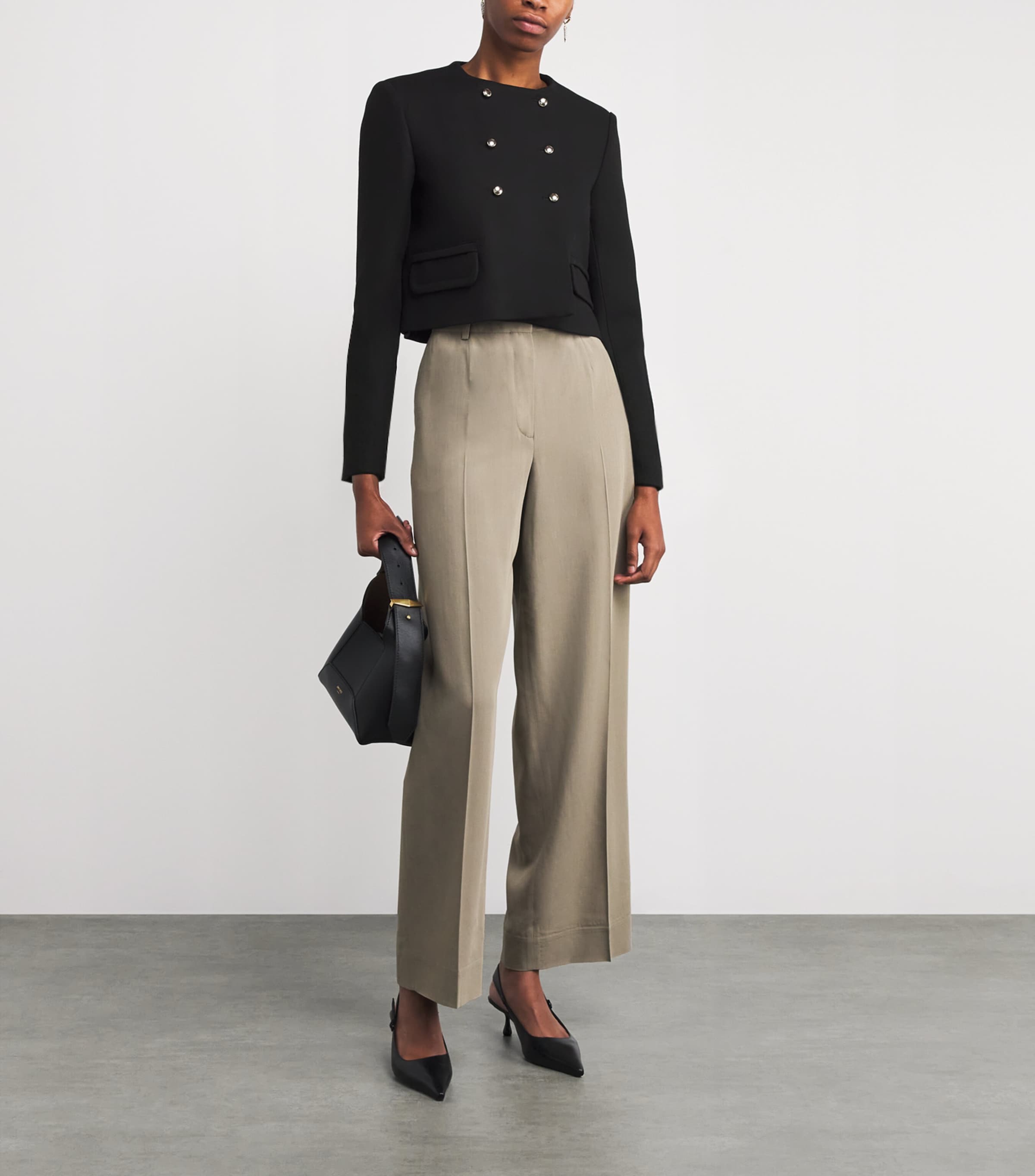 Cropped Spencer Jacket BLACK Image 2