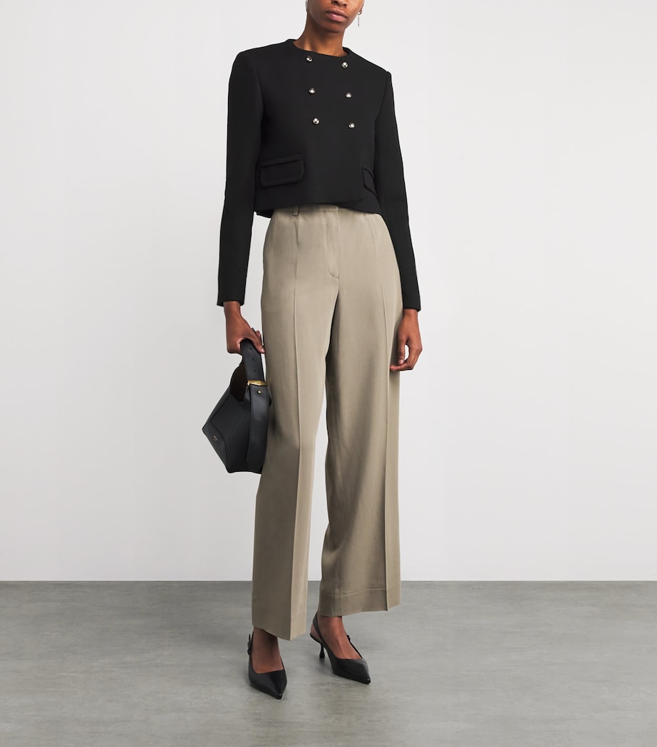 Cropped Spencer Jacket BLACK Image 2