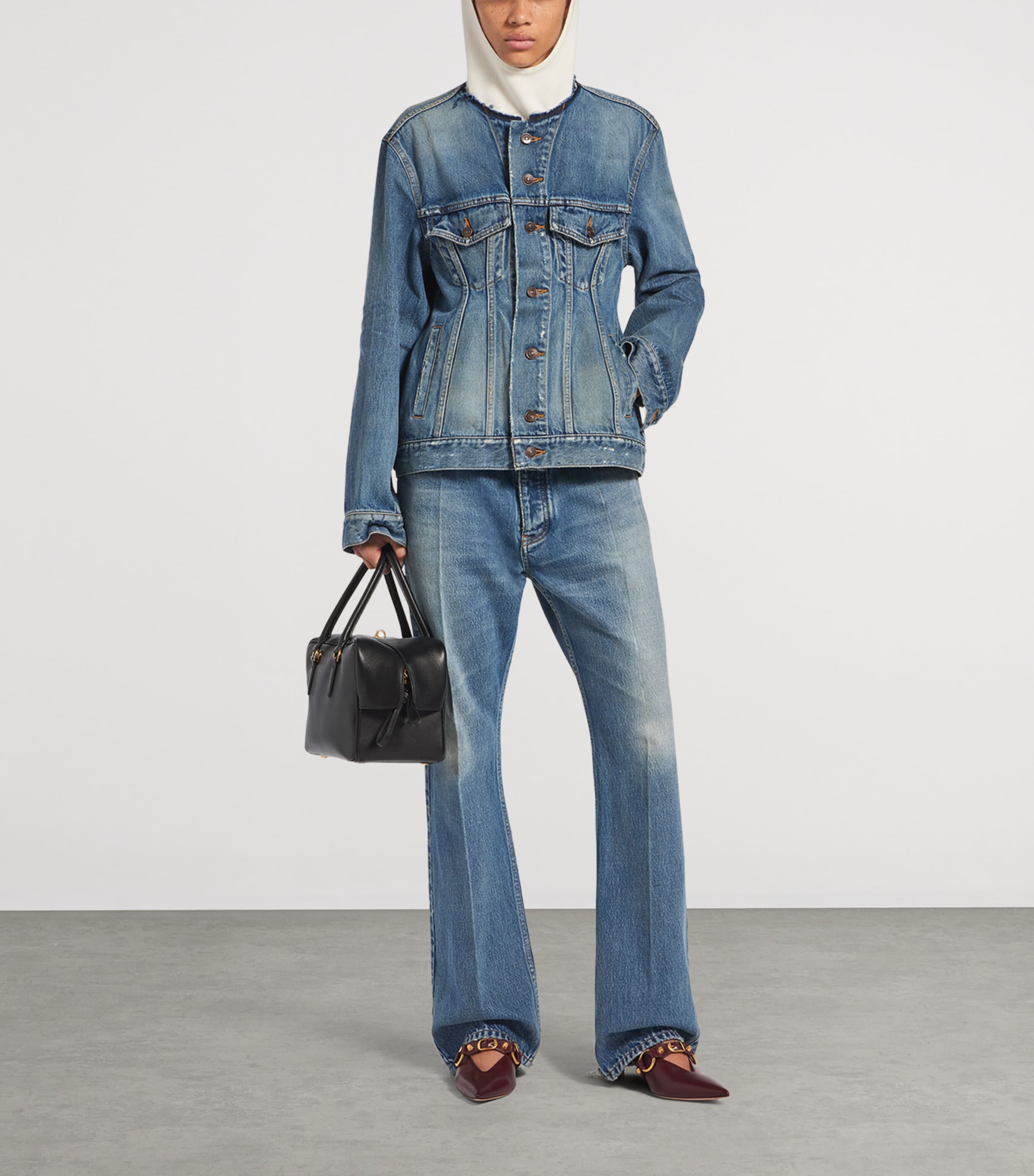 Balenciaga Womens Denim Jacket Image 2