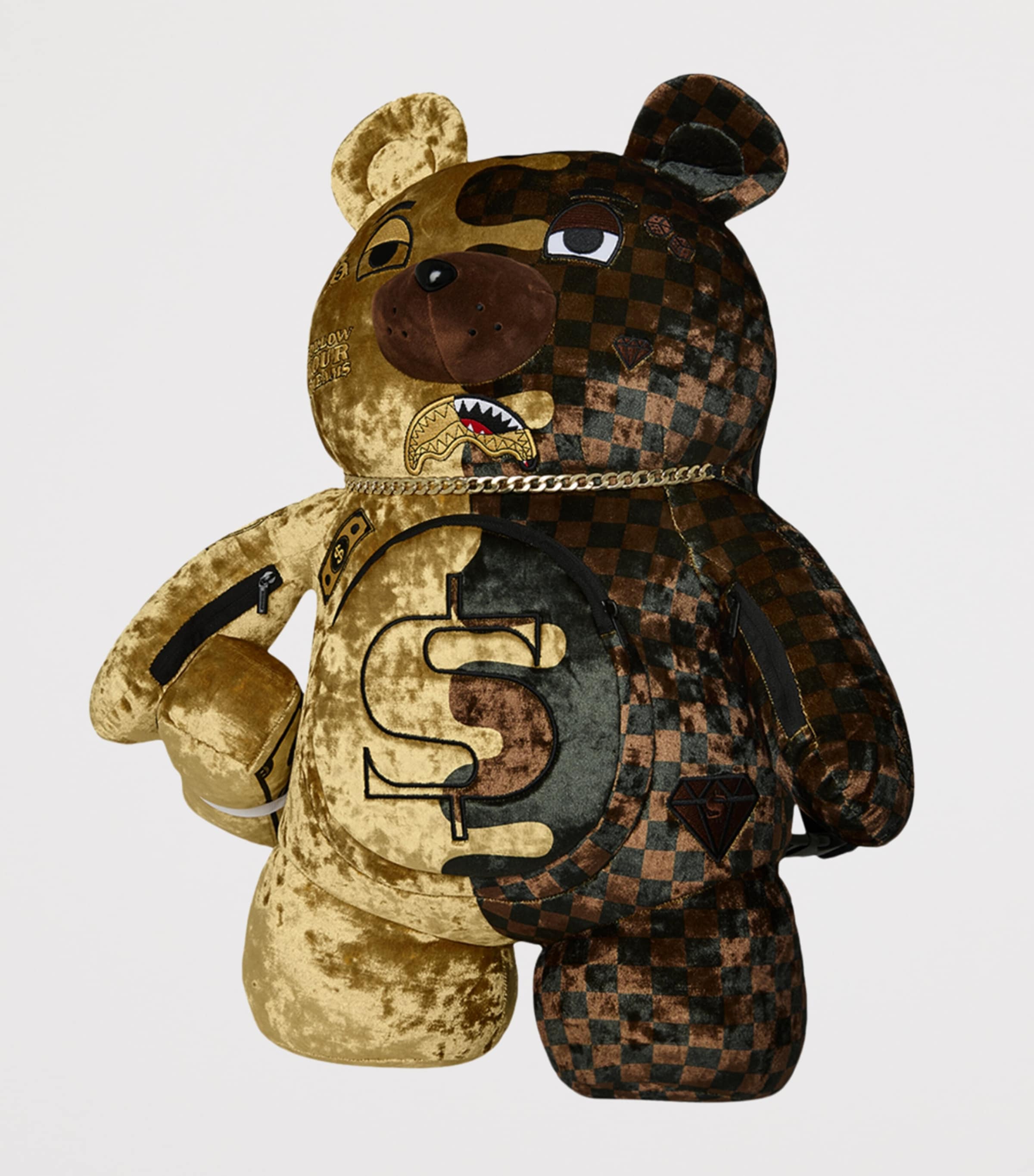 Sprayground Moneybear Backpack Gold Image 3