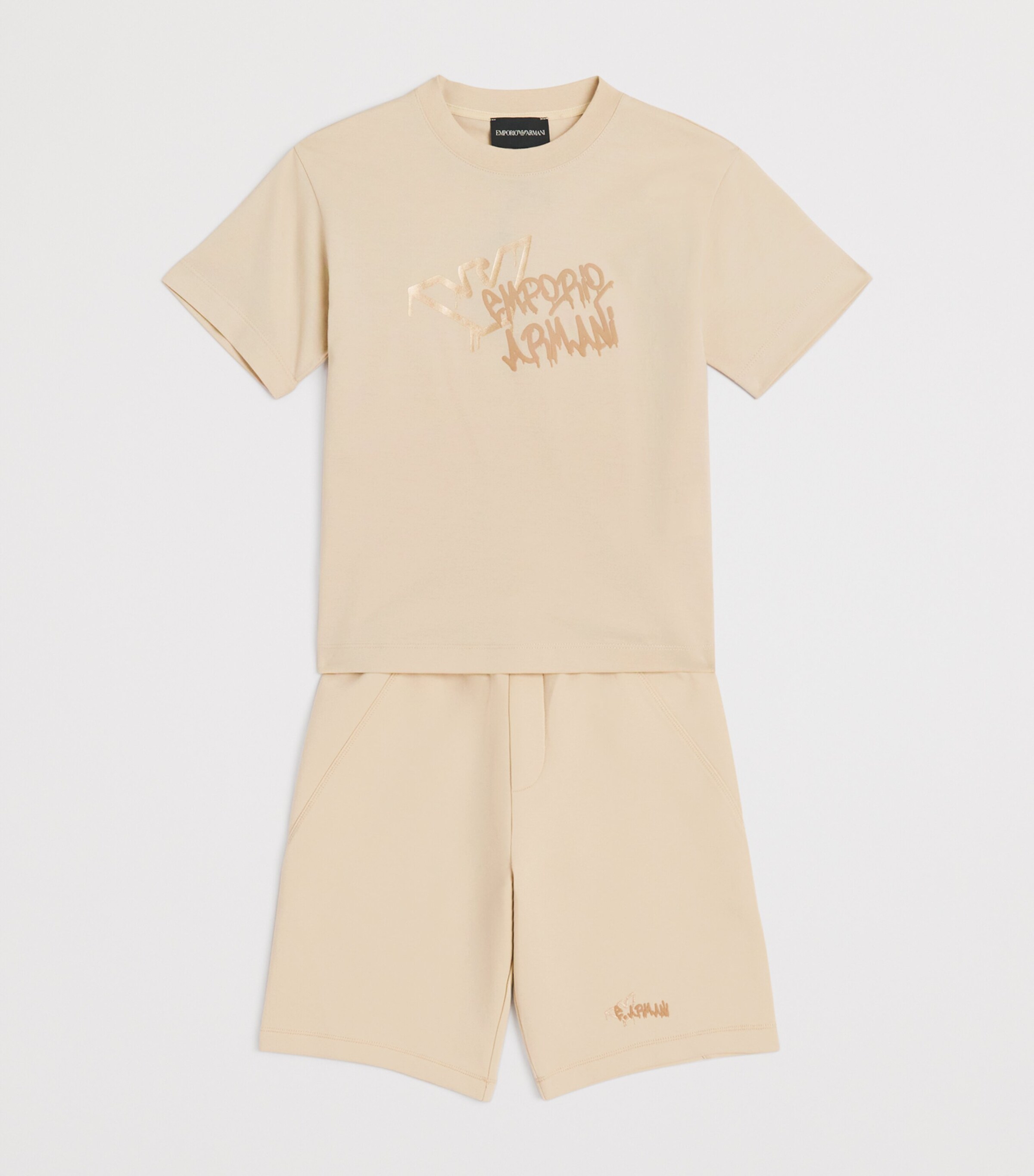 Logo Print Sweatshorts (4-16 Years) U1156 FRENCH OAK Image 3