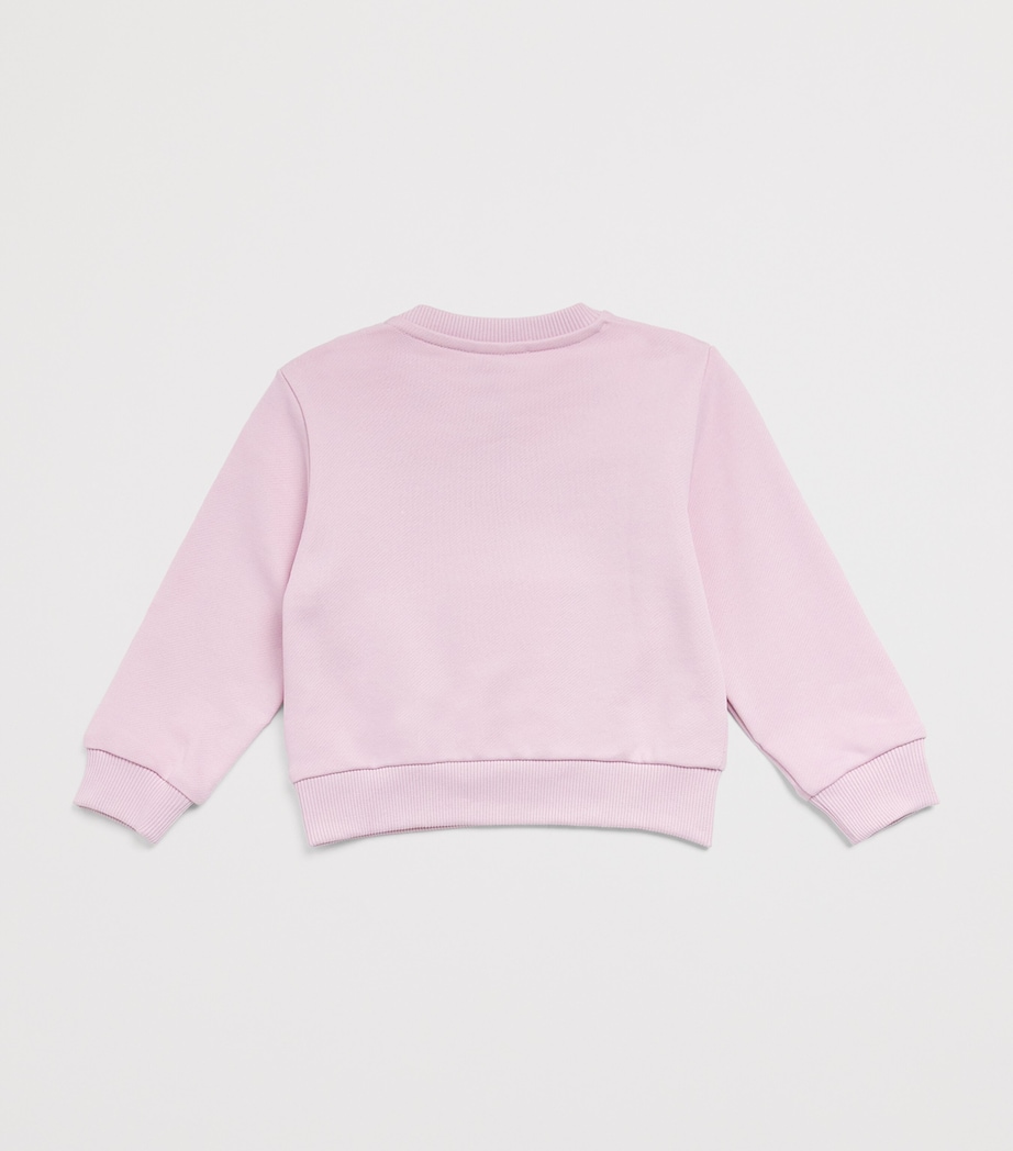 Versace Kids Cotton Embroidered Logo Sweatshirt (6-36 Months) Image 2