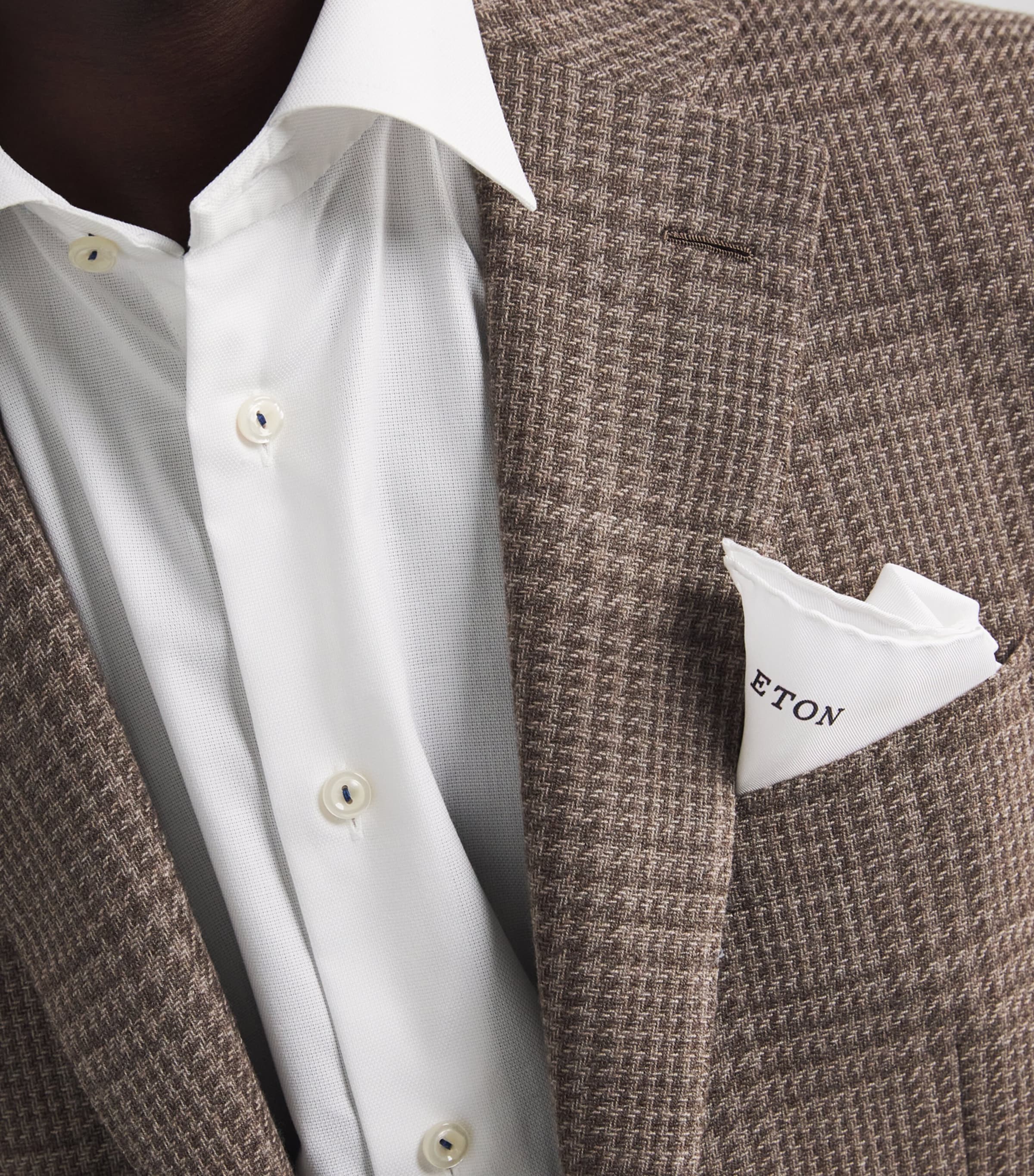 Silk Pocket Square 01-WHITE Image 2