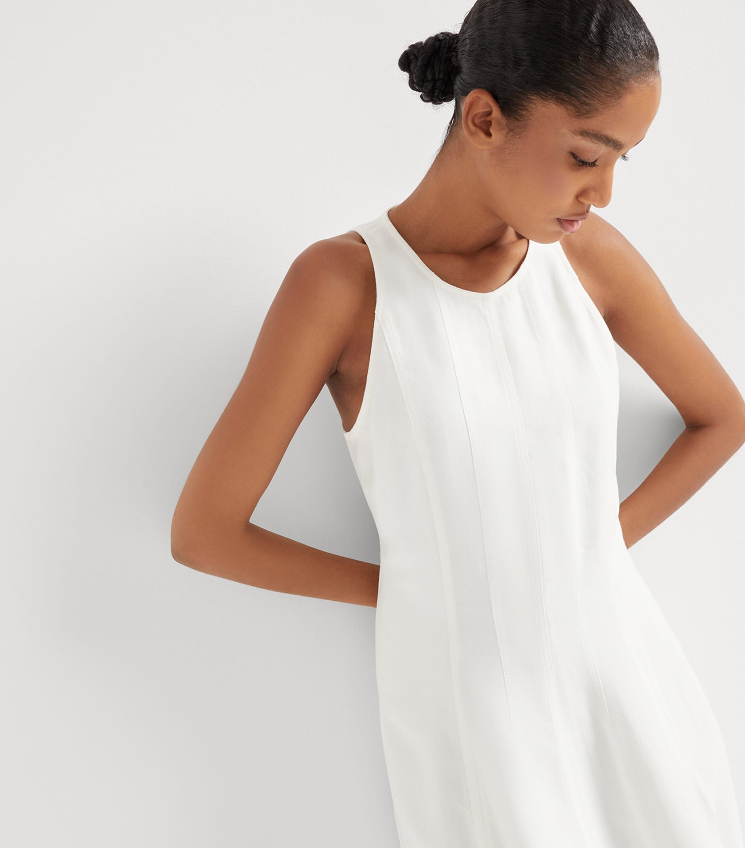 Twill Midi Dress C600 Image 5