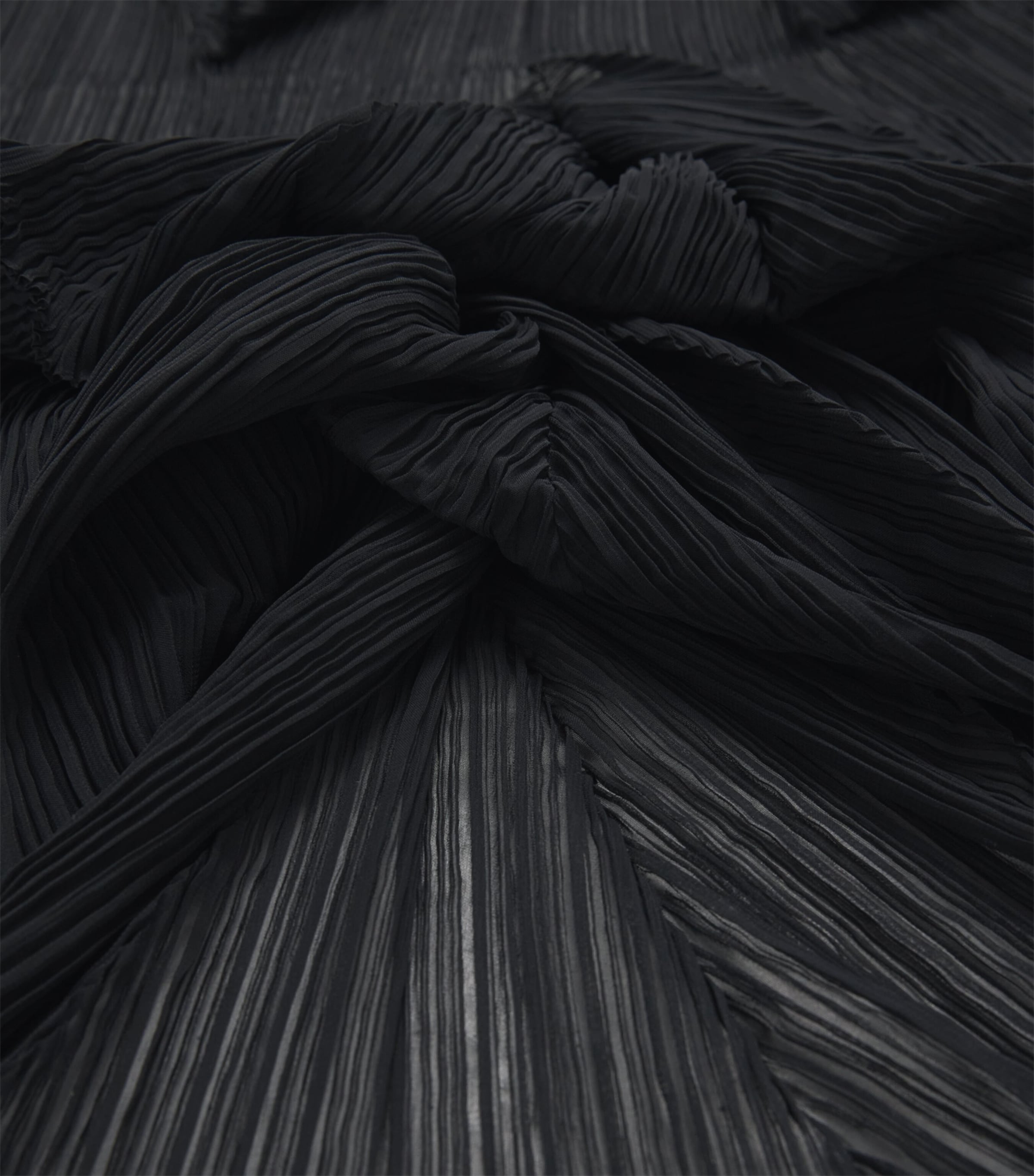Pleats Please Issey Miyake Zigzag Scarf Black Image 4