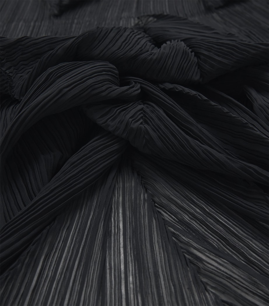 Pleats Please Issey Miyake Zigzag Scarf Black Image 4