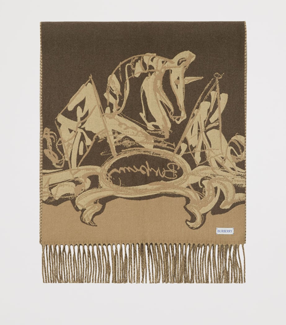 Cashmere Tower Bridge Scarf SAND Image 2