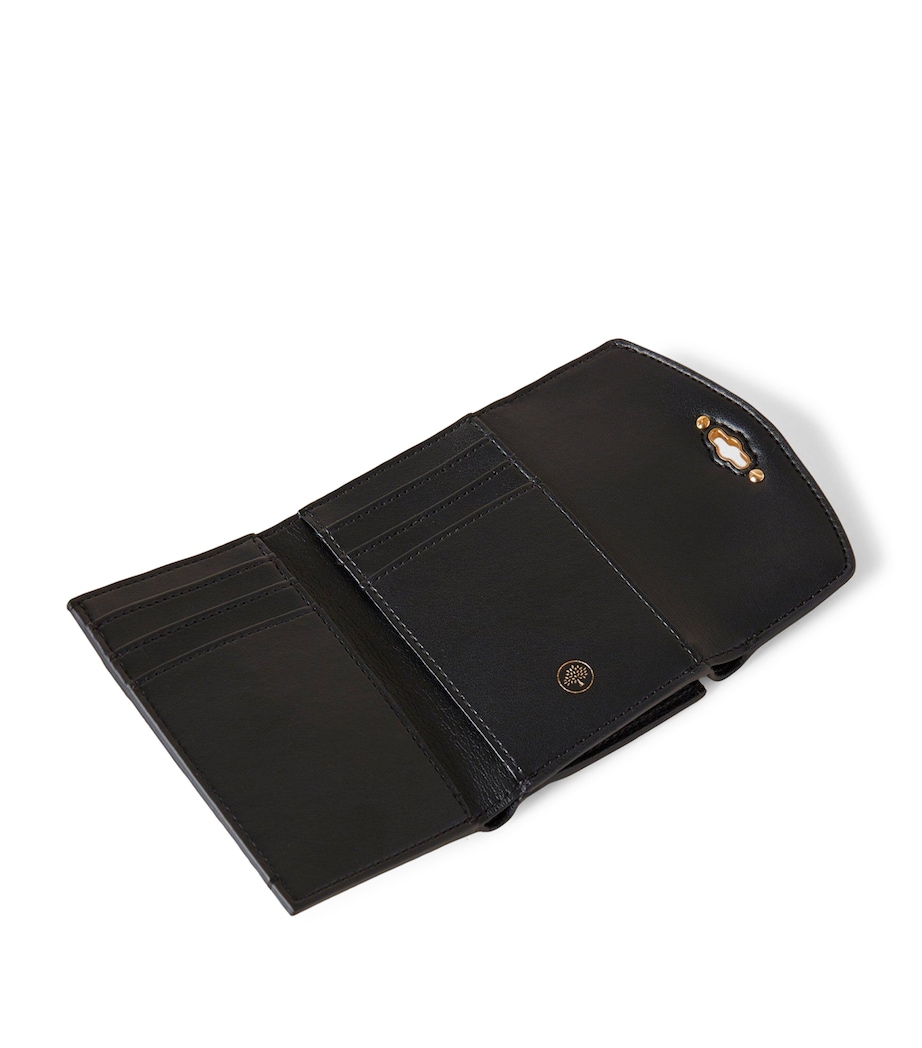 Leather Folded Darley Wallet BLACK Image 3