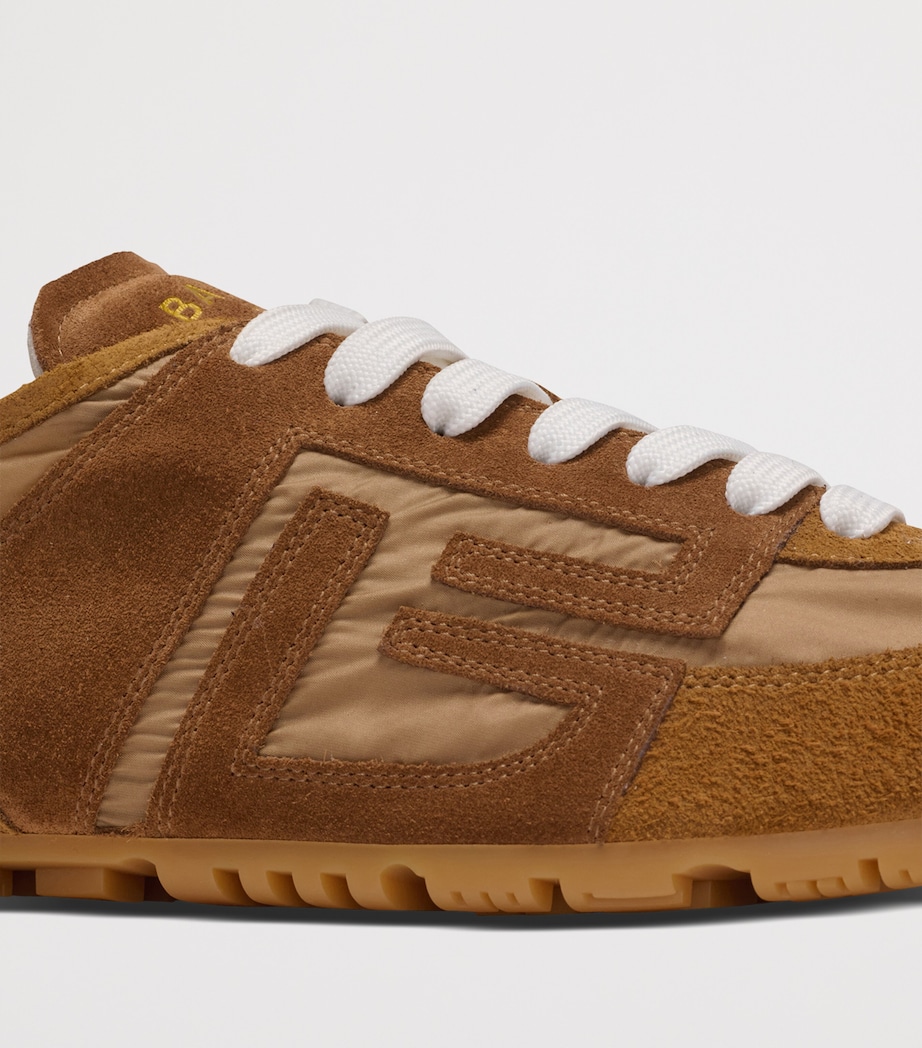 Balmain Suede Racer 45 Sneakers Beige Image 6