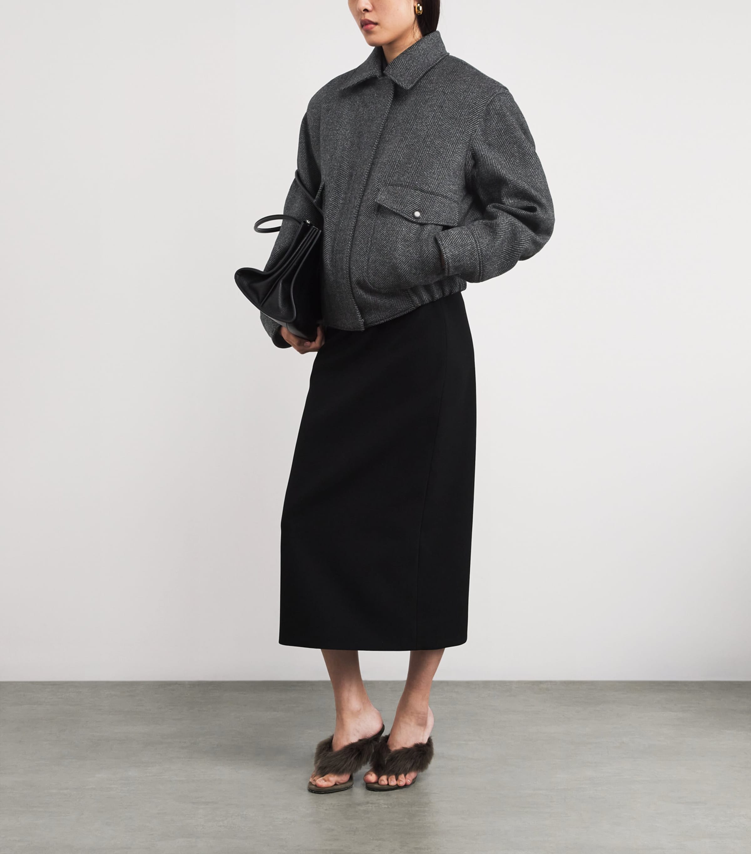 Wool Herringbone Field Jacket 1290 STEEPLE GRAY Image 2