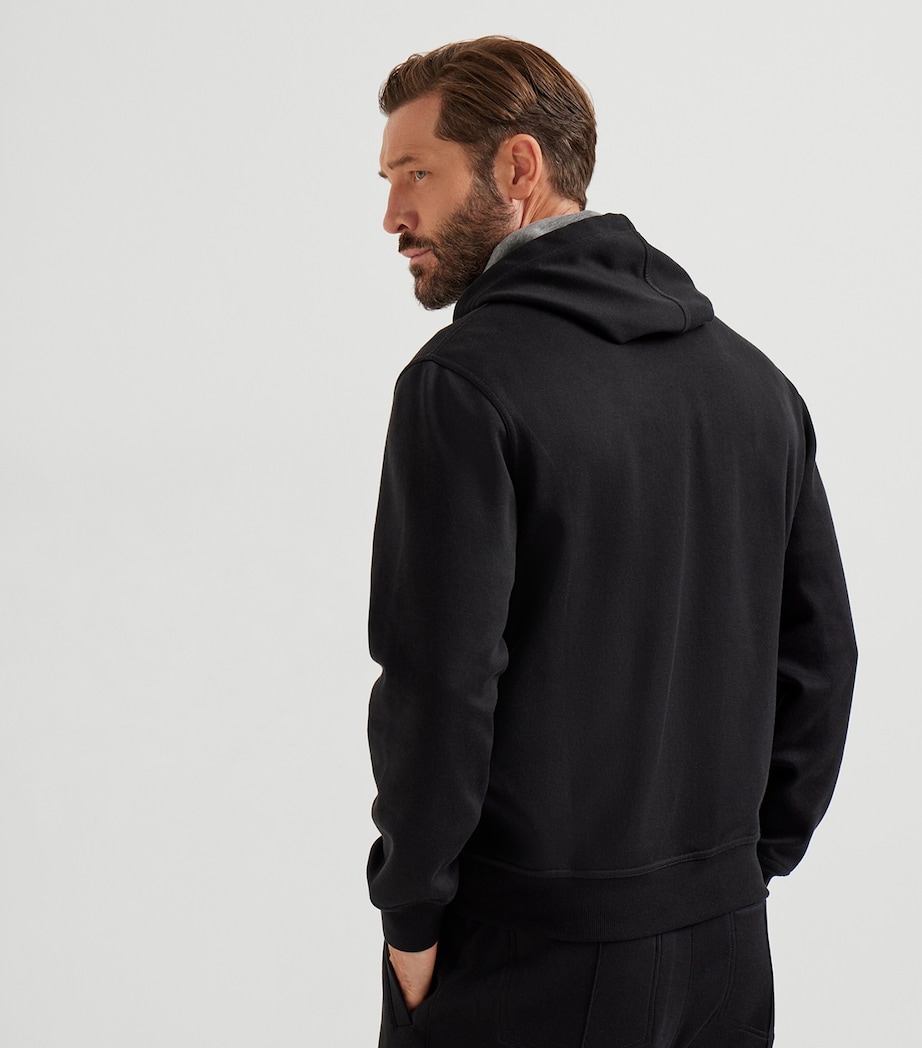 Cotton-Blend Zip-Up Hoodie C101 Image 4