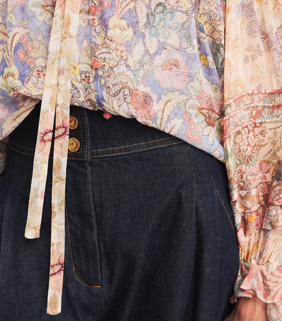 Silk Floral Rebellion Blouse SPLIFLO SPLICED FLRL Image 6