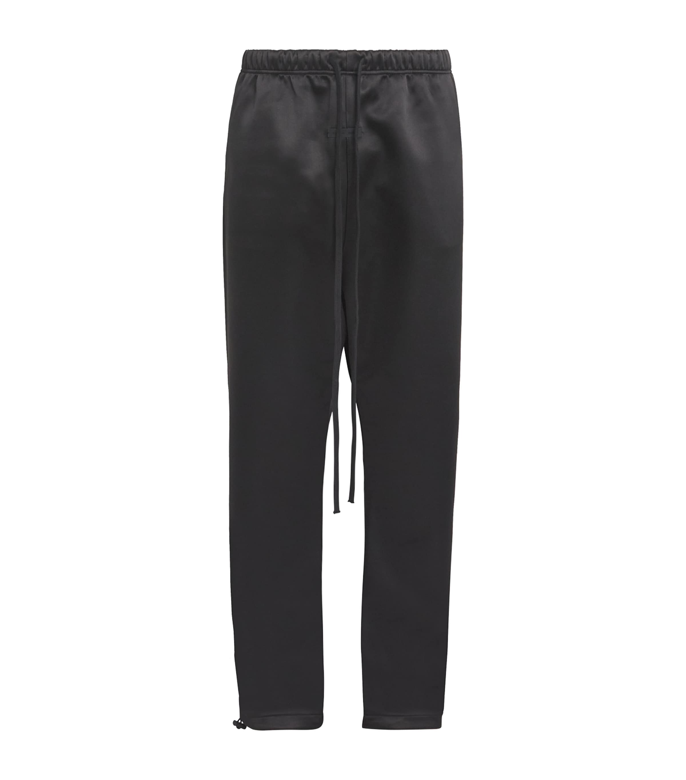 Essentials Bonded Satin Sweatpants In Black
