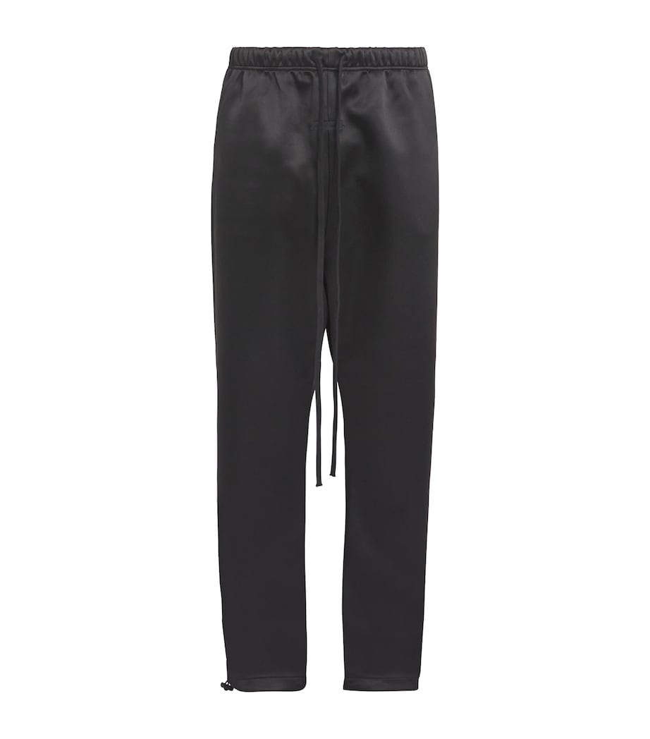 Bonded Satin Sweatpants JET BLACK Image 1