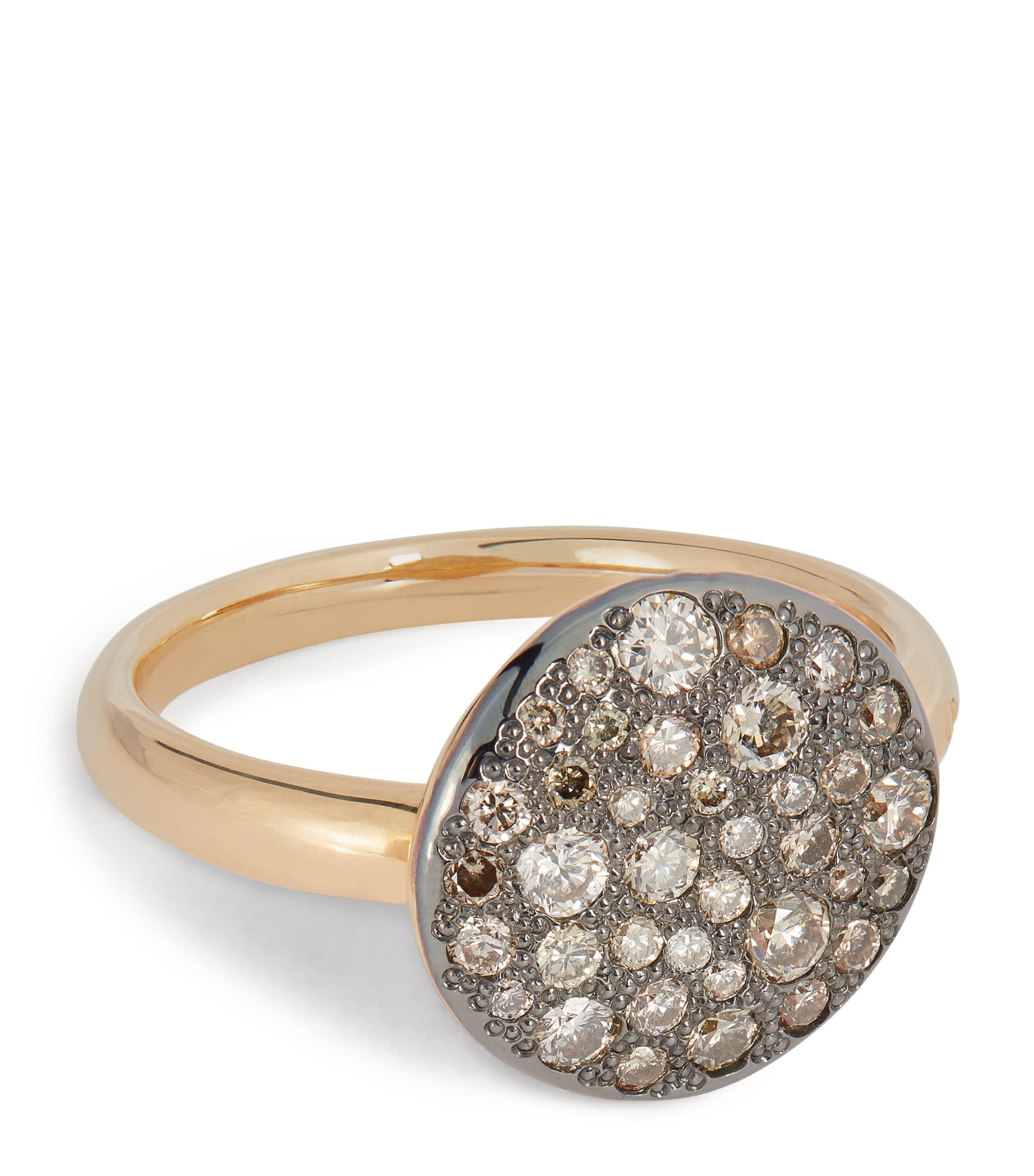 Rose Gold and Brown Diamond Sabbia Ring DBR00 Image 1