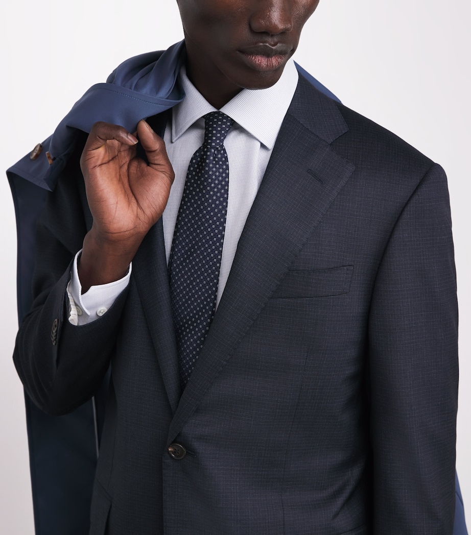 Virgin Wool-Blend 2-Piece Suit 003 CHINA BLUE Image 8