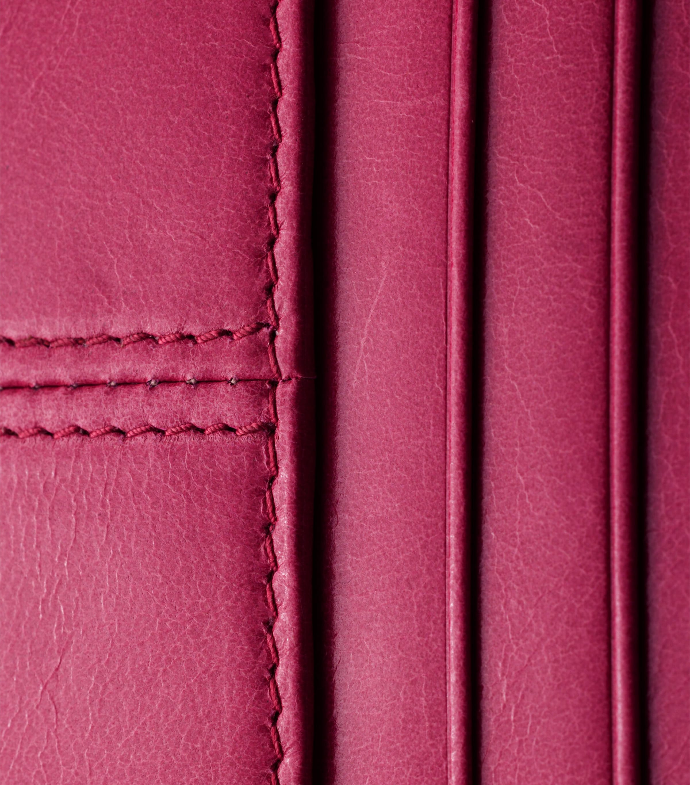 Prada Leather Card Holder Pink Image 3