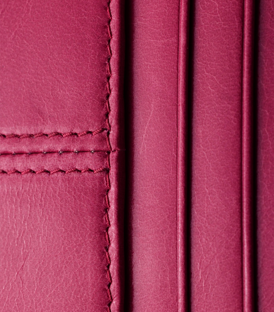Prada Leather Card Holder Pink Image 3