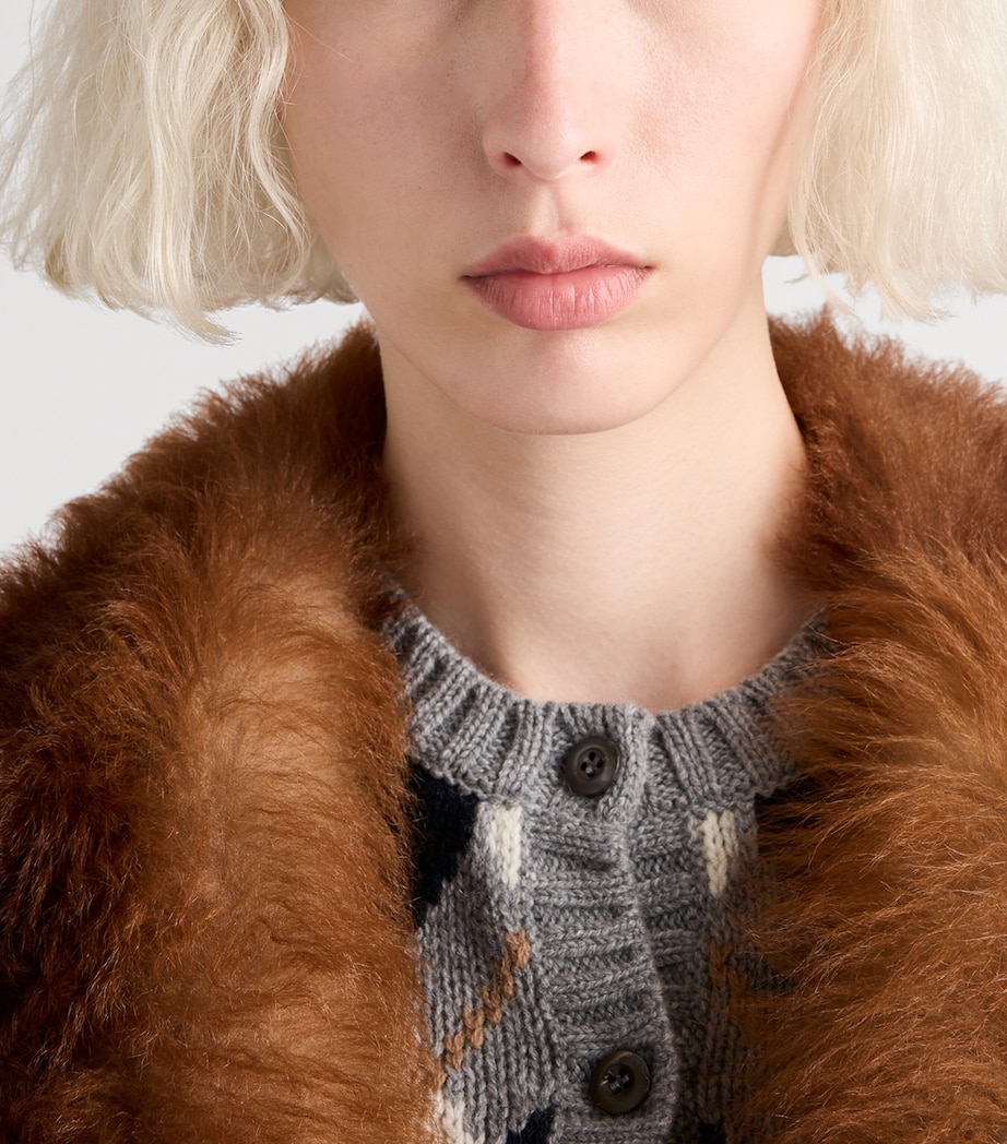 Cashmere Argyle Cardigan F0031 Image 3