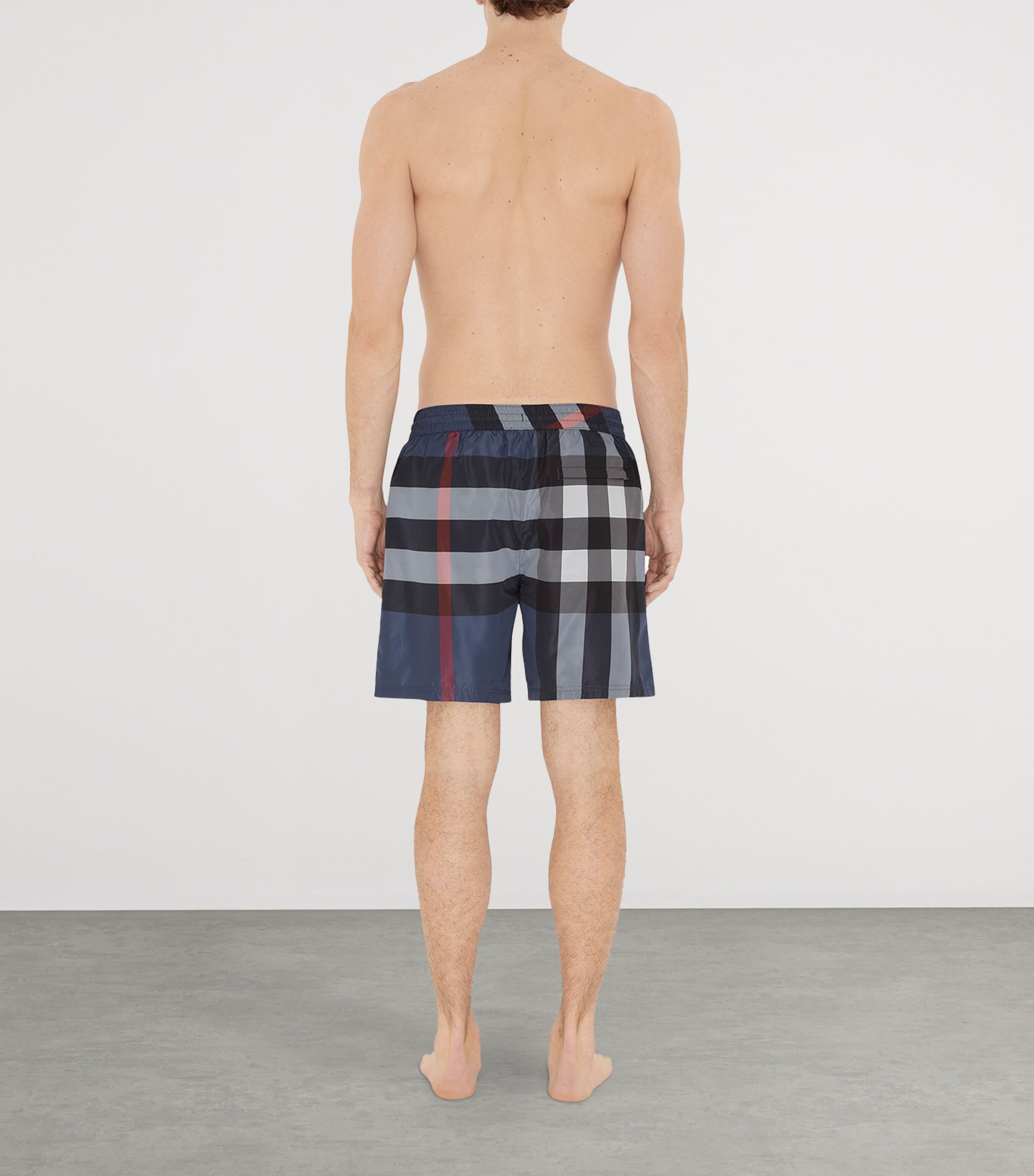 Check Swim Shorts CARBON BLUE IP CHECK Image 4